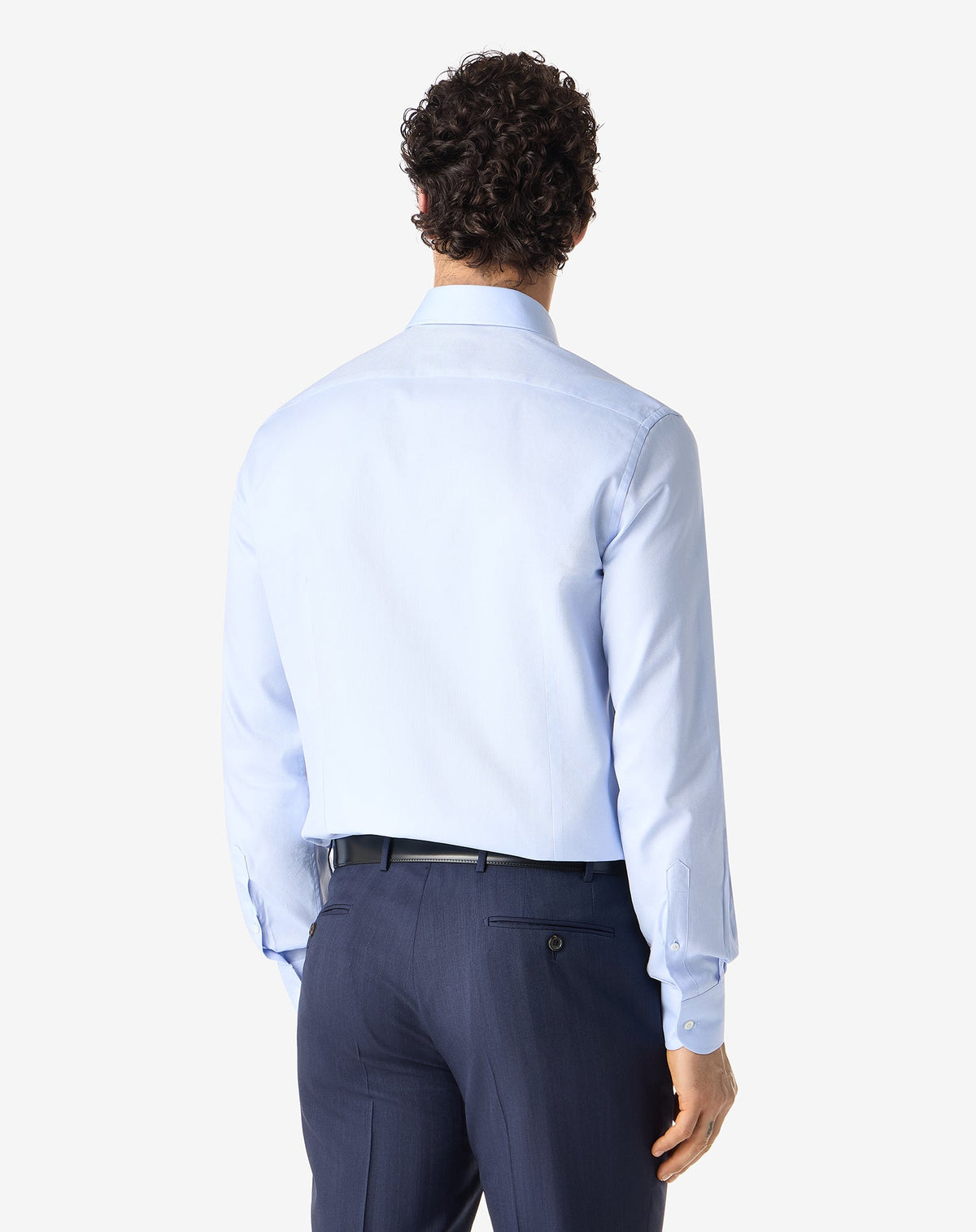 CORNELIANI Oxford Cotton Shirt SKY BLUE - Henry Bucks