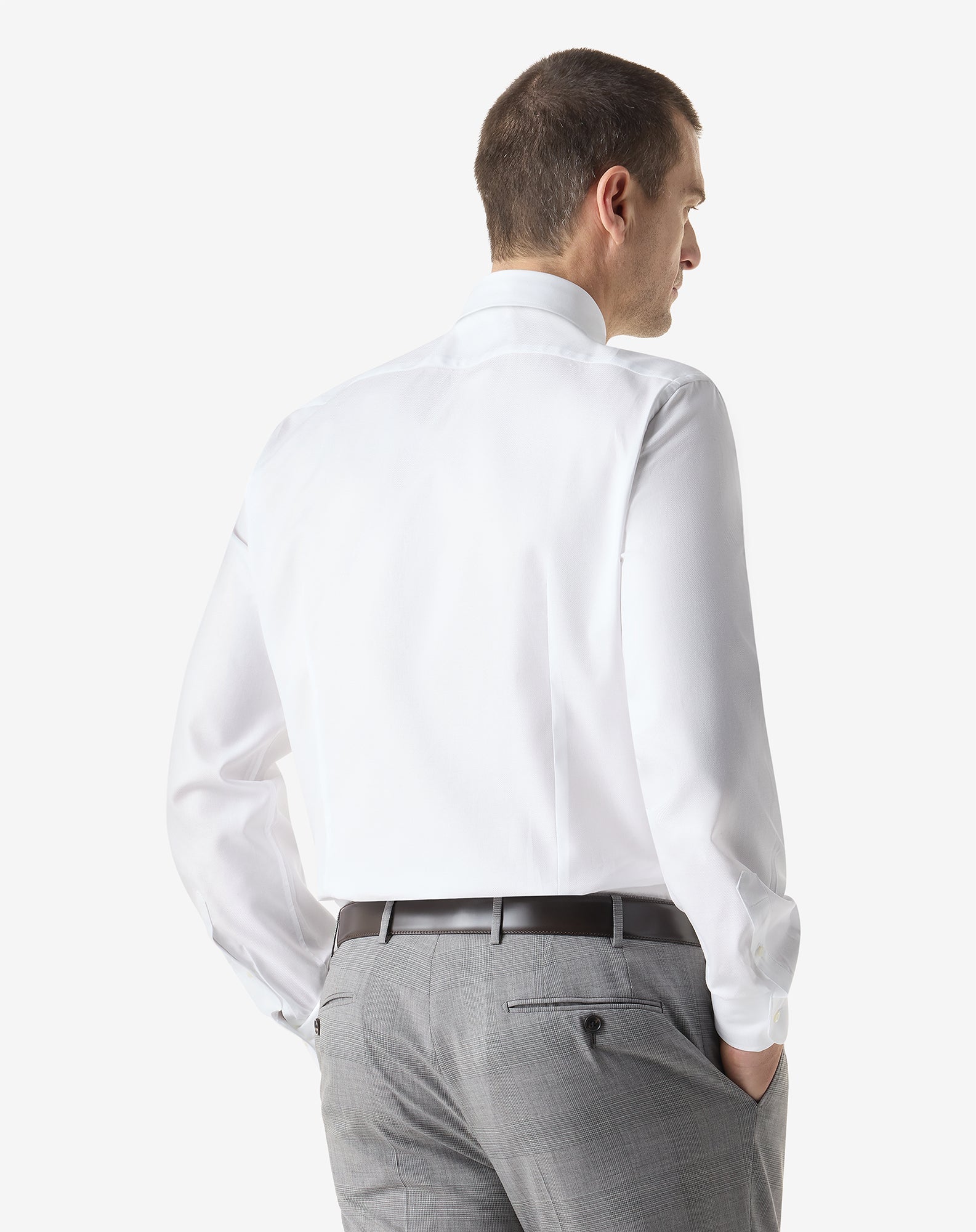 CORNELIANI Oxford Cotton Shirt WHITE - Henry Bucks