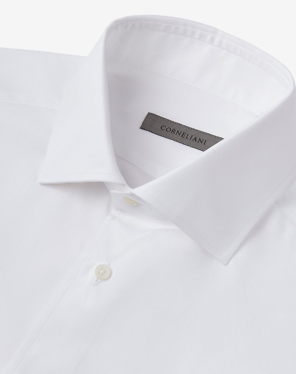 Corneliani Oxford Shirt in WHITE - Henry BucksShirts01SS230002 - WHTE - 39