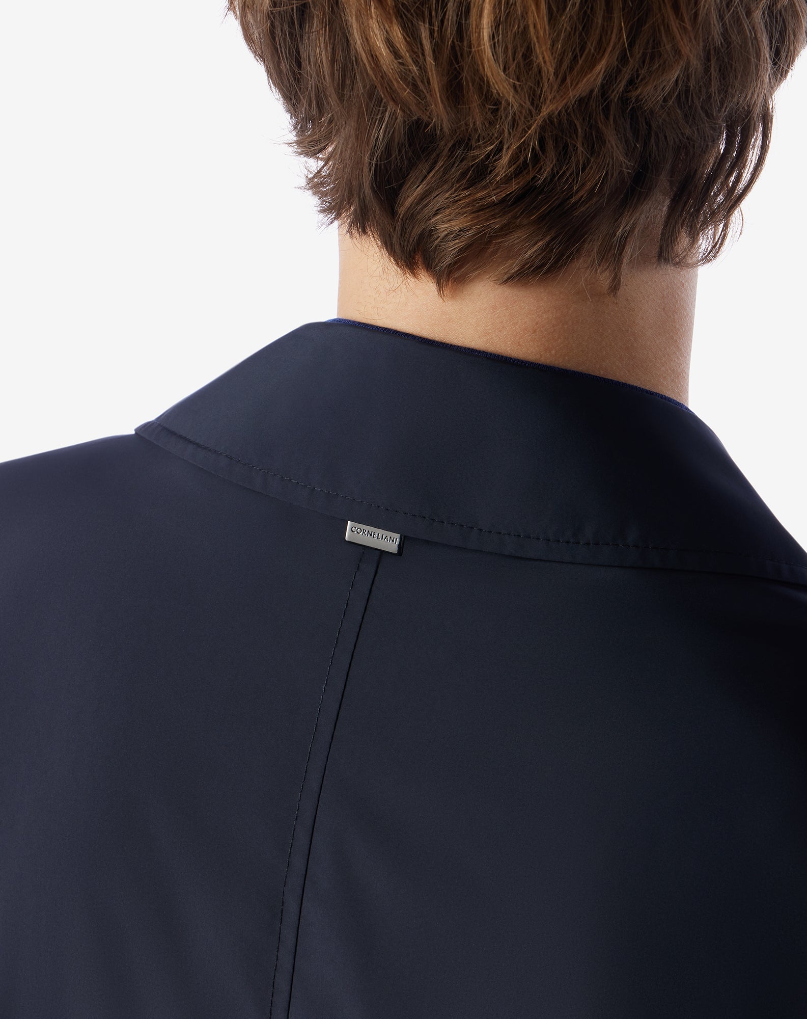 CORNELIANI Packable Raincoat NAVY - Henry Bucks