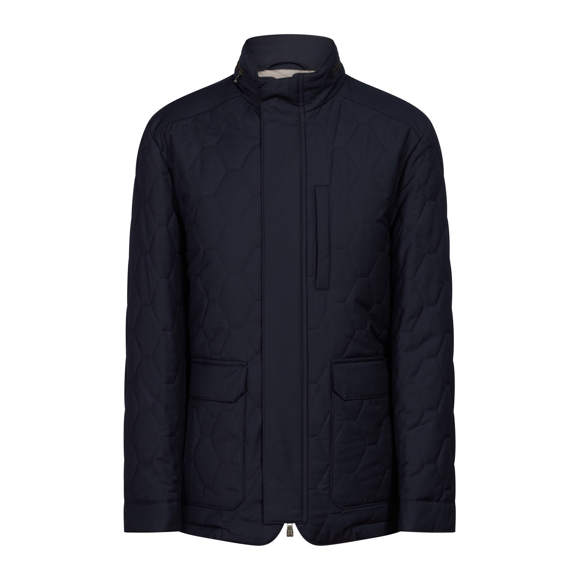 CORNELIANI Padded Caban Coat NAVY REG - Henry BucksOvercoats38AW240070 - NAVY - R - 46