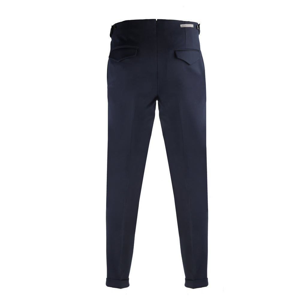 CORNELIANI Pleat Stretch Trousers NAVY - Henry BucksTrousers63AW240015 - NAVY - 46