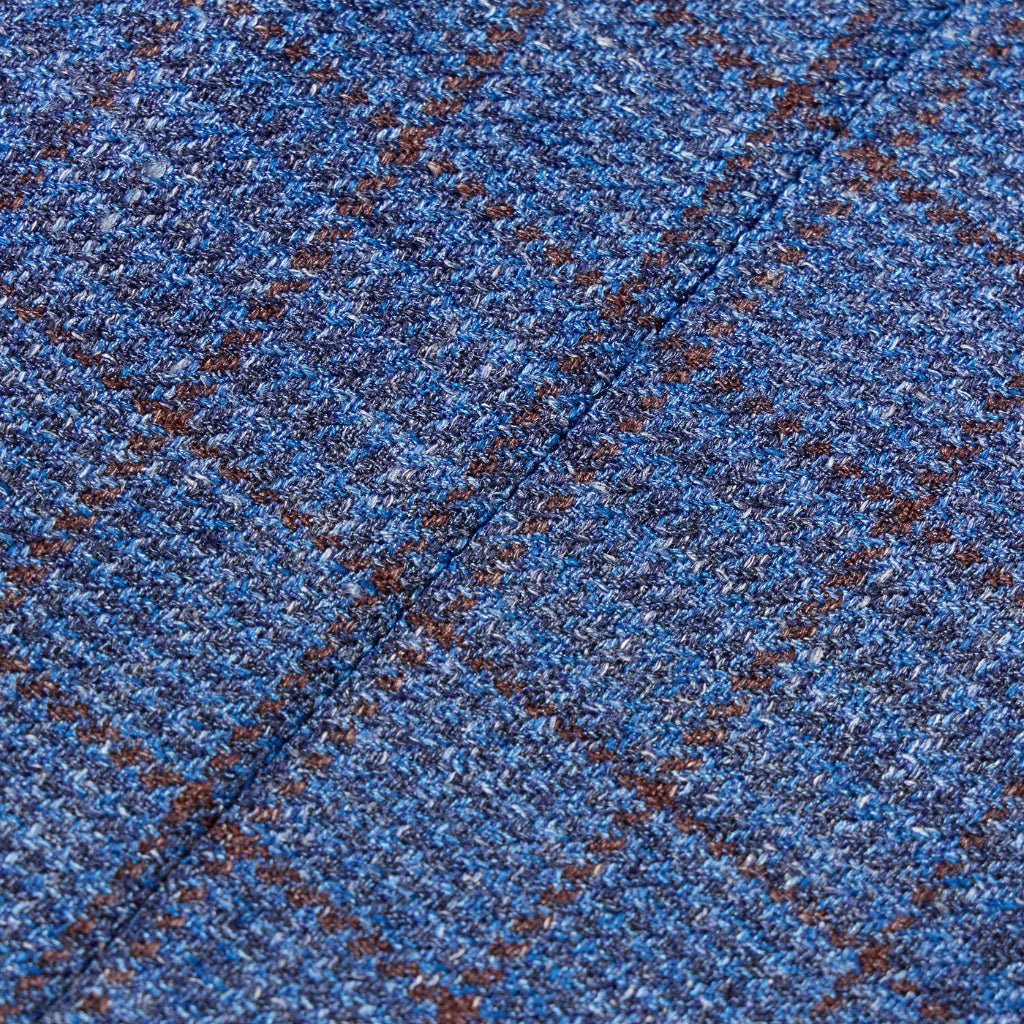 CORNELIANI Pow Wool Blend Blazer BLUE/BROWN REG - Henry Bucks