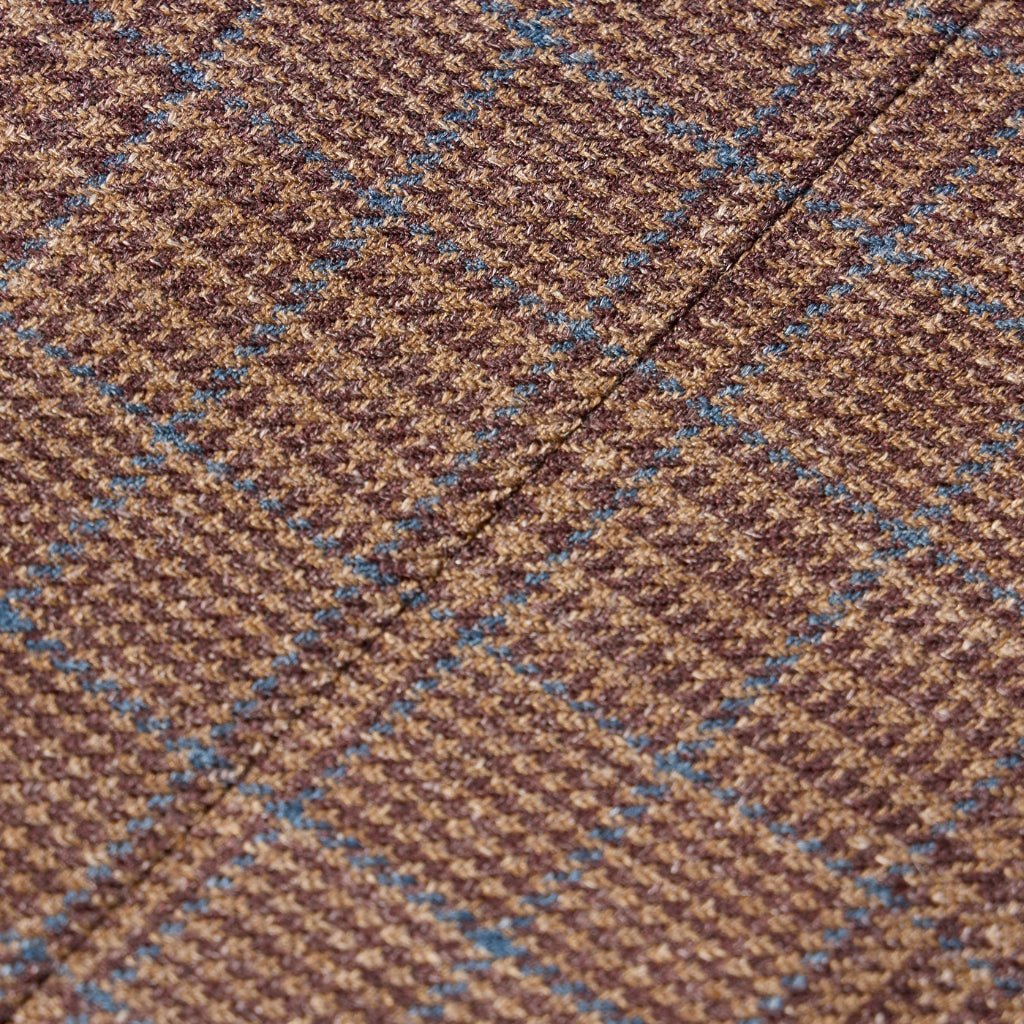 CORNELIANI Pow Wool Blend Blazer BROWN/BLUE REG - Henry Bucks