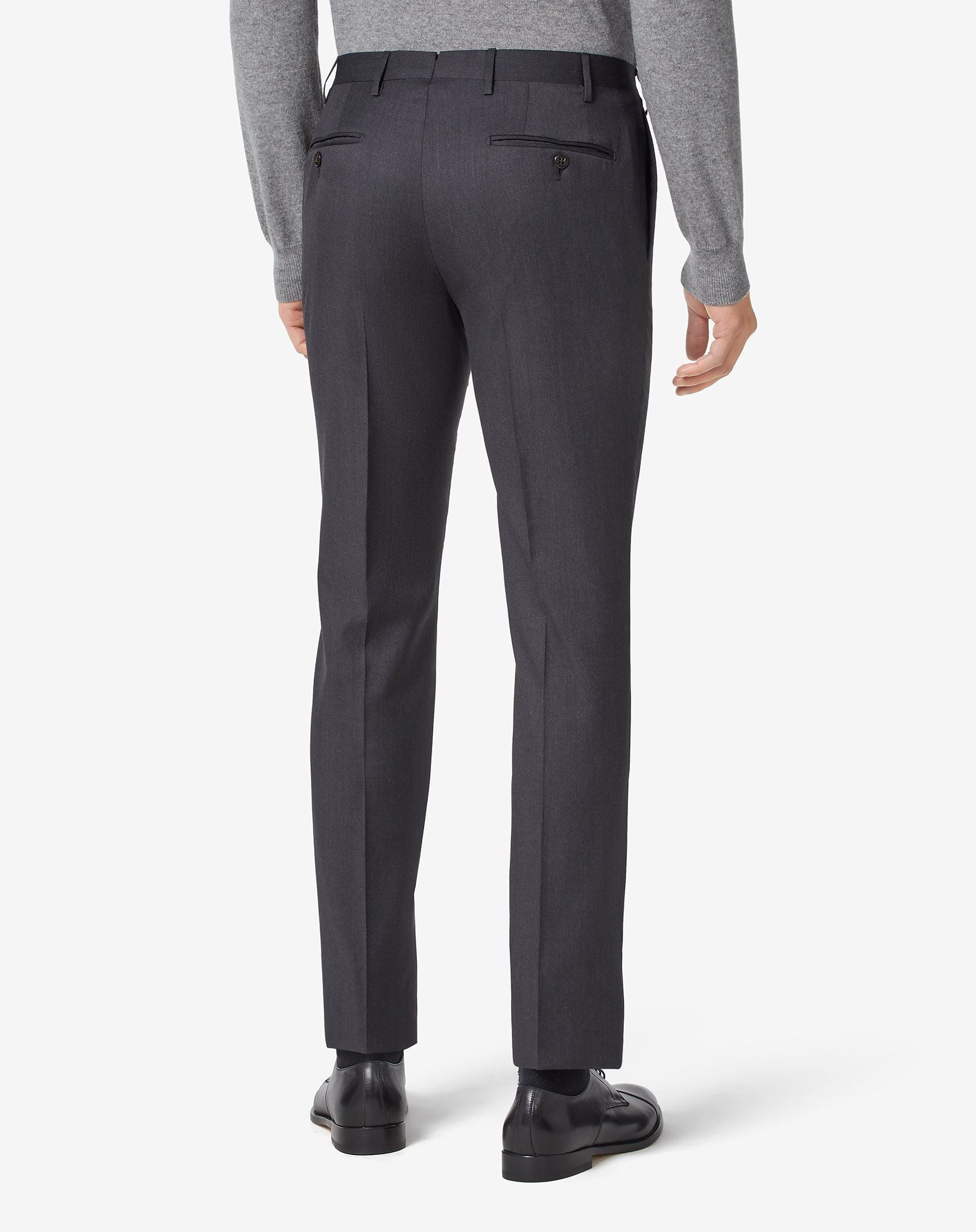 CORNELIANI Regular Fit Trousers CHARCOAL REG - Henry BucksTrouser - Formal34SS230001 - CHCL - R - 50