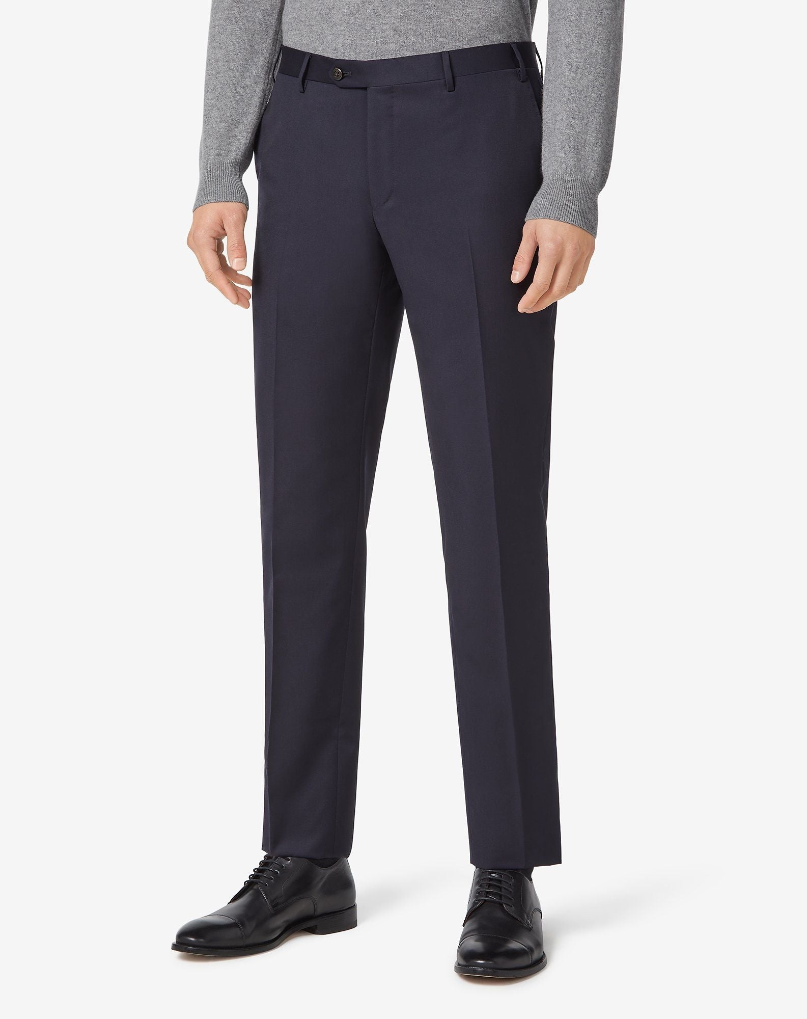CORNELIANI Regular Fit Trousers NAVY REG - Henry BucksTrouser - Formal34SS230001 - NAVY - R - 50