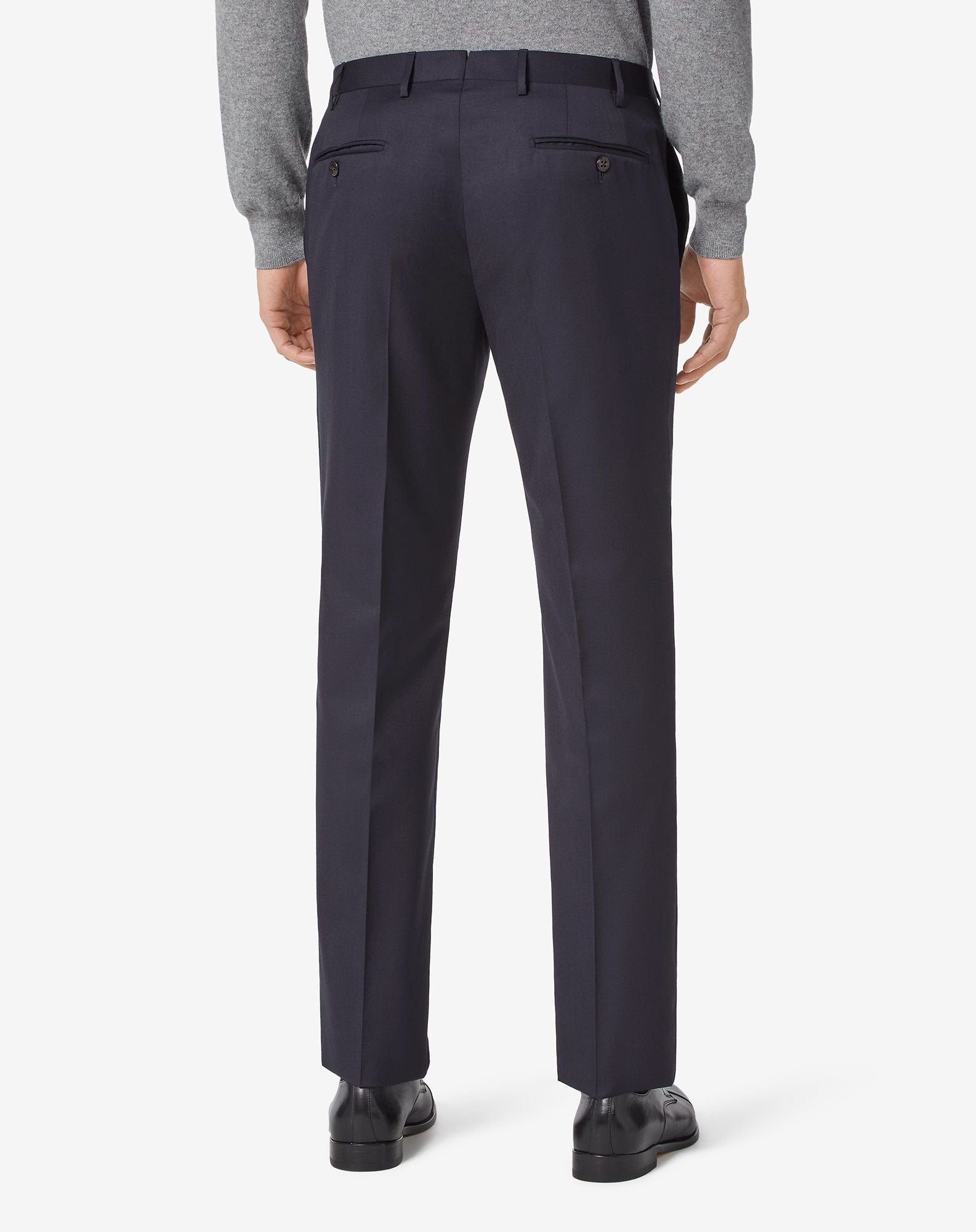 CORNELIANI Regular Fit Trousers NAVY REG - Henry BucksTrouser - Formal34SS230001 - NAVY - R - 50