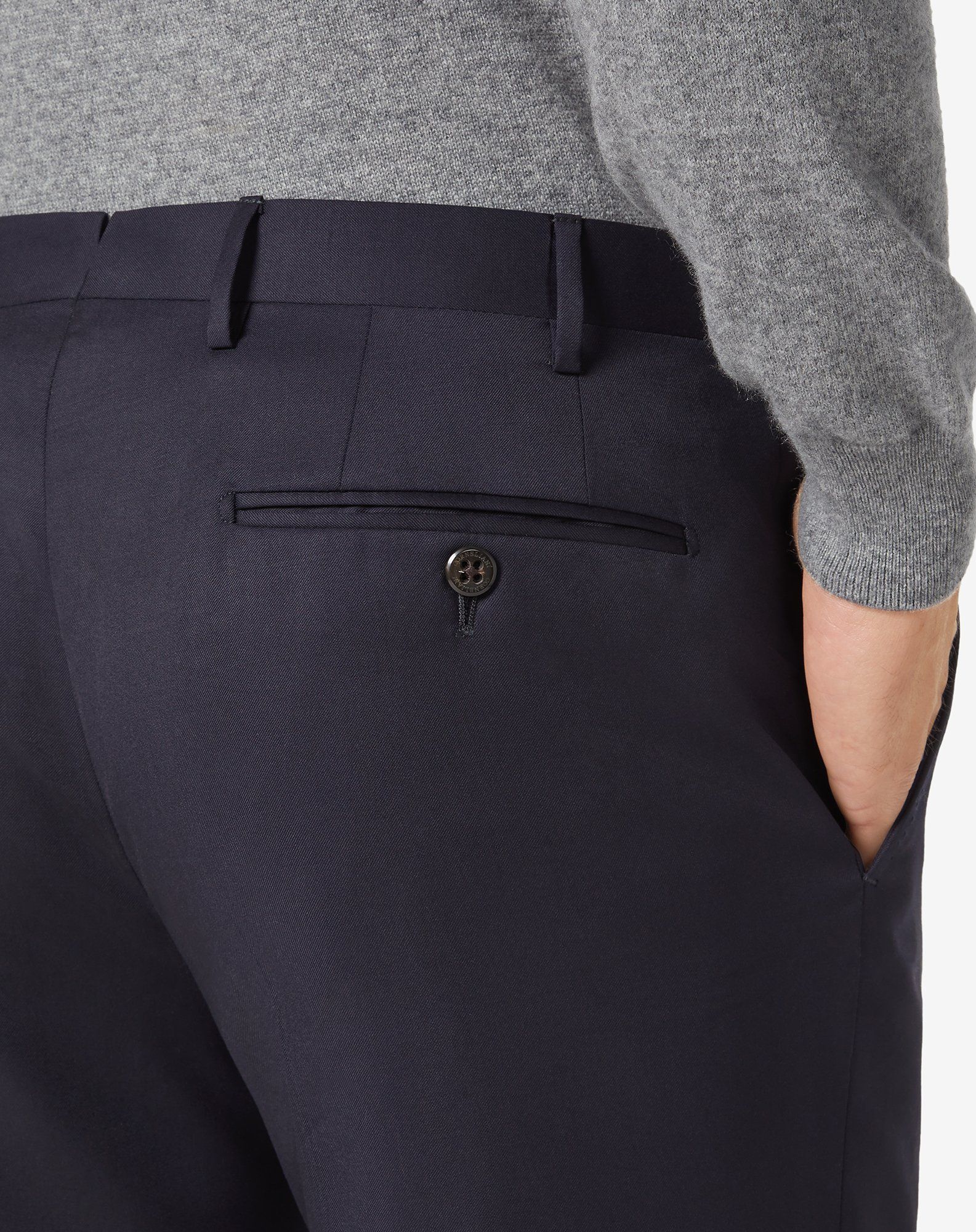 CORNELIANI Regular Fit Trousers NAVY REG - Henry BucksTrouser - Formal34SS230001 - NAVY - R - 50
