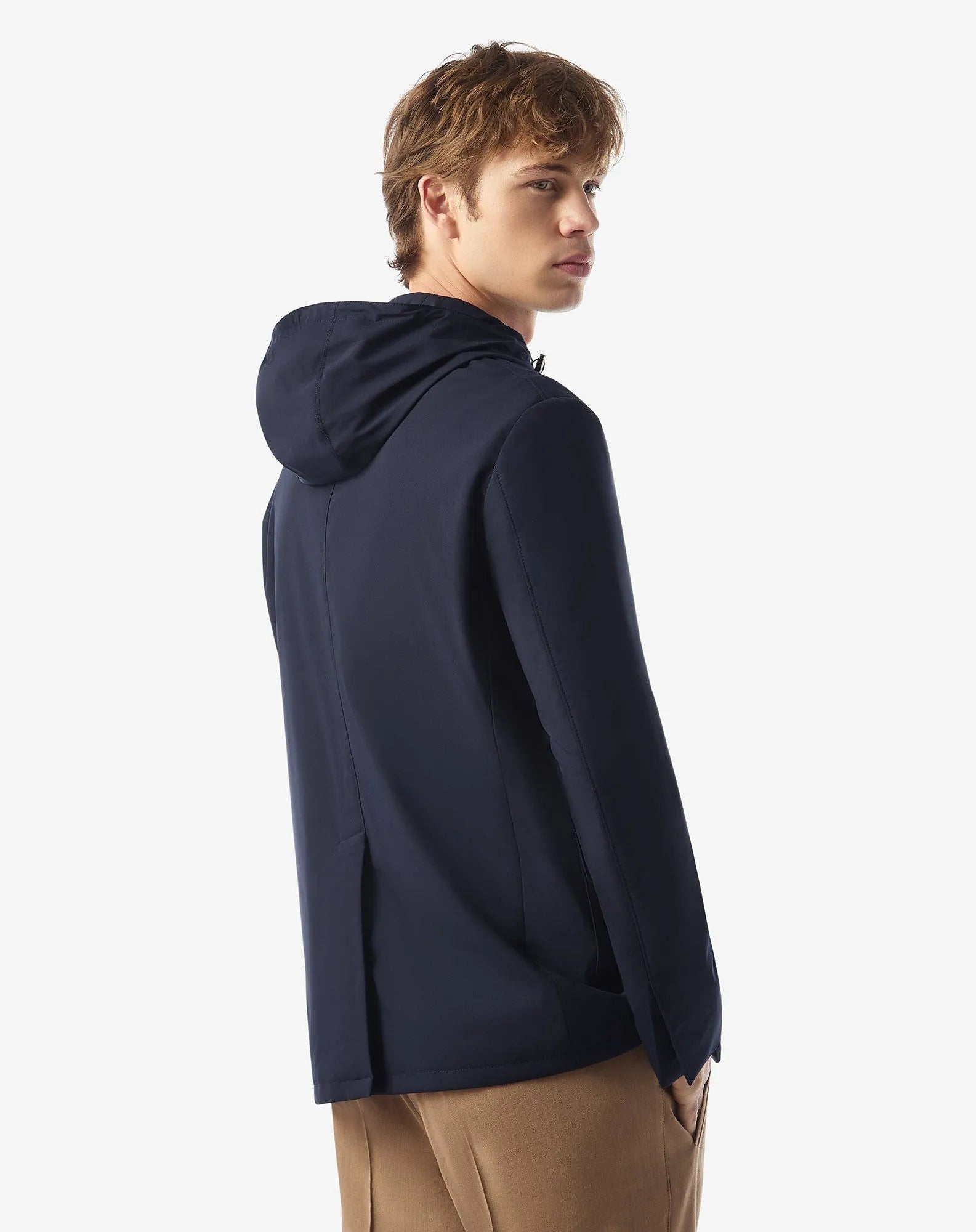 CORNELIANI Single Breasted Jacket NAVY REG - Henry Bucks