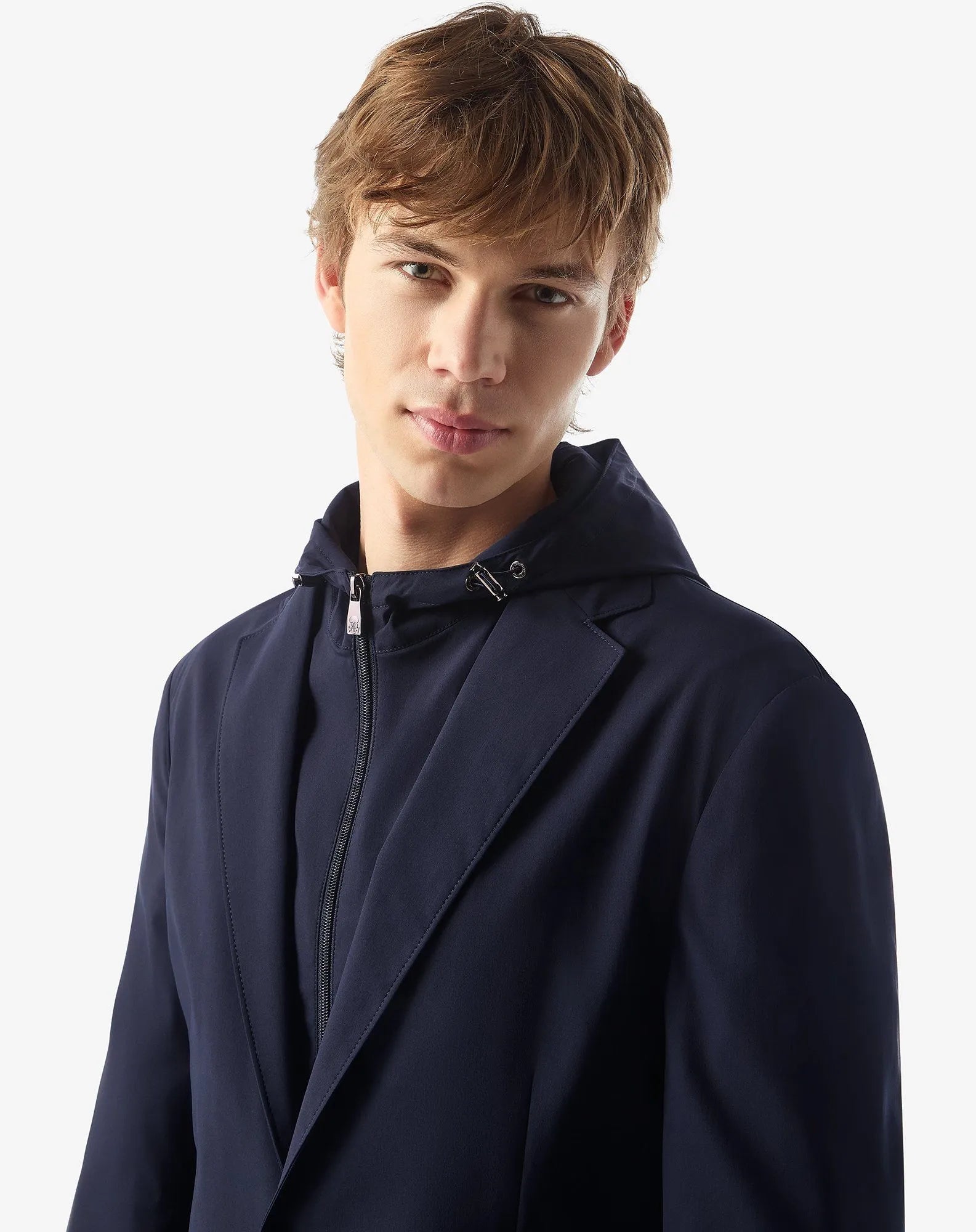 CORNELIANI Single Breasted Jacket NAVY REG - Henry Bucks