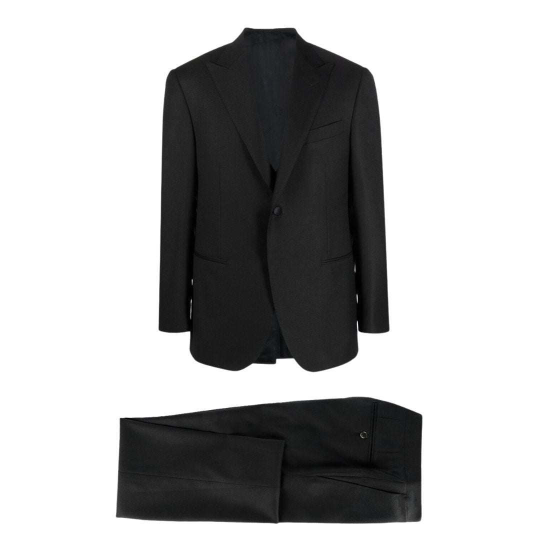 CORNELIANI Smoking Leader Dinner Suit BLACK - Henry BucksSuits23SS220015 - BLCK - 48