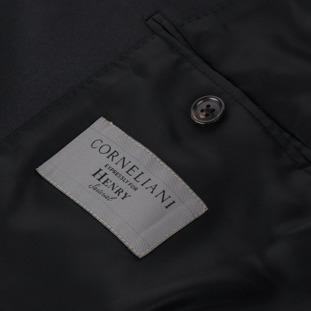 CORNELIANI Smoking Leader Dinner Wool Suit BLACK - Henry Bucks