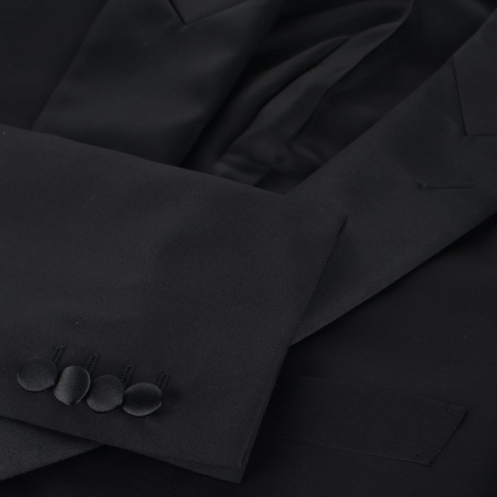 CORNELIANI Smoking Leader Dinner Wool Suit BLACK - Henry Bucks