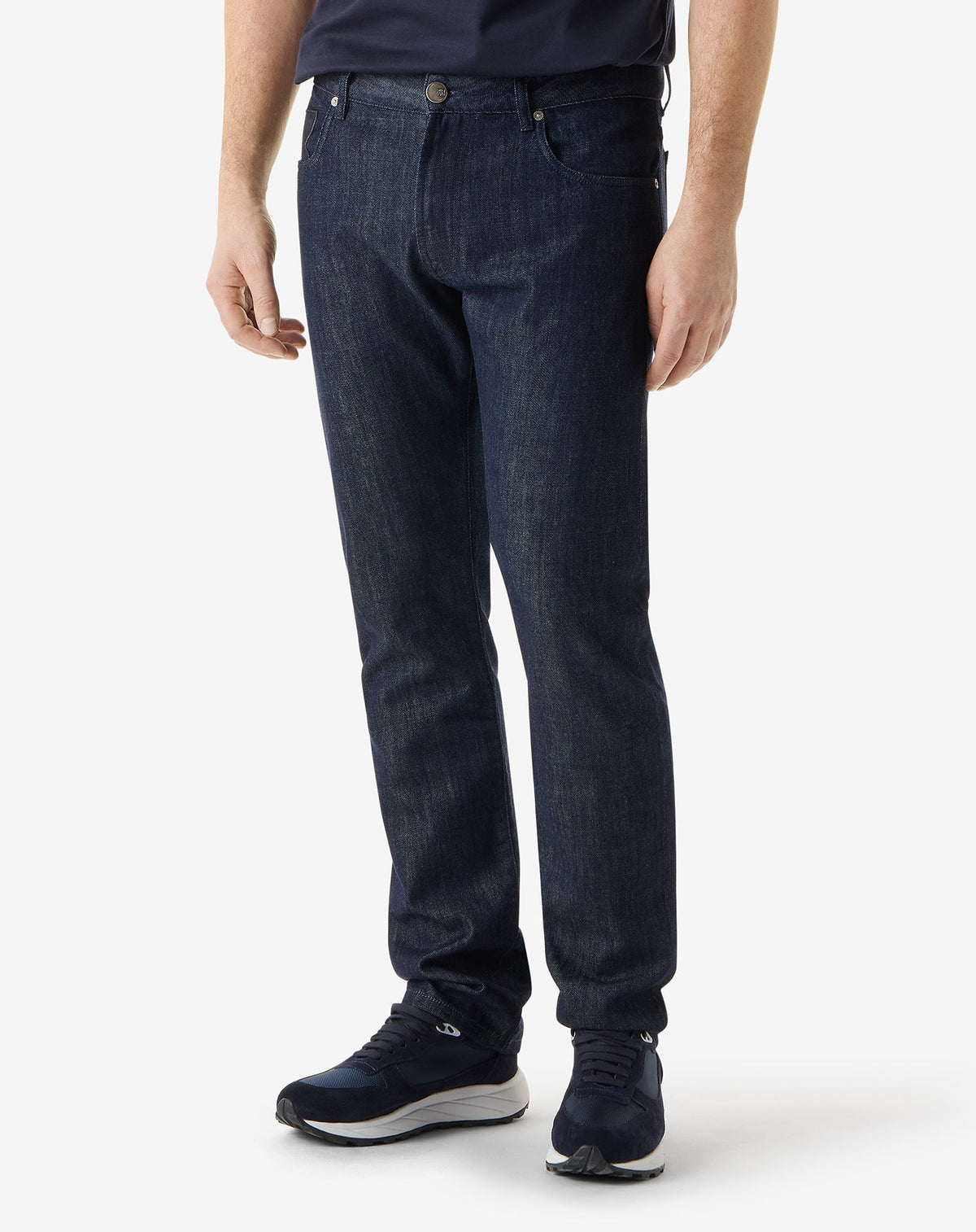 CORNELIANI Stretch Cotton Jeans DARK DENIM - Henry Bucks