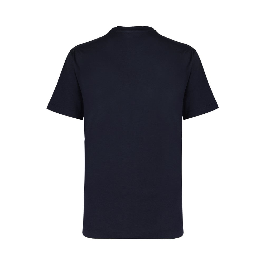 CORNELIANI Stretch Crew Neck T-Shirt NAVY - Henry Bucks