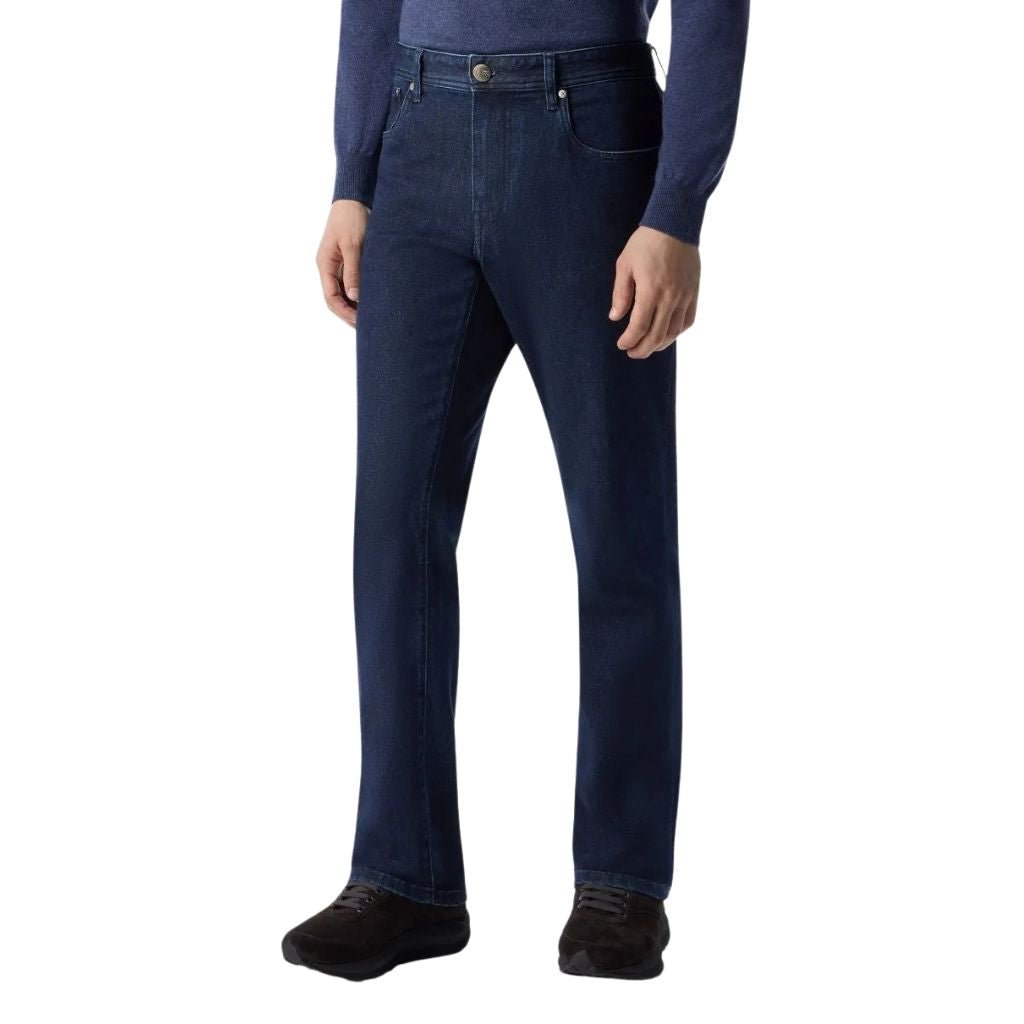 CORNELIANI Stretch Denim DARK DENIM REG - Henry Bucks