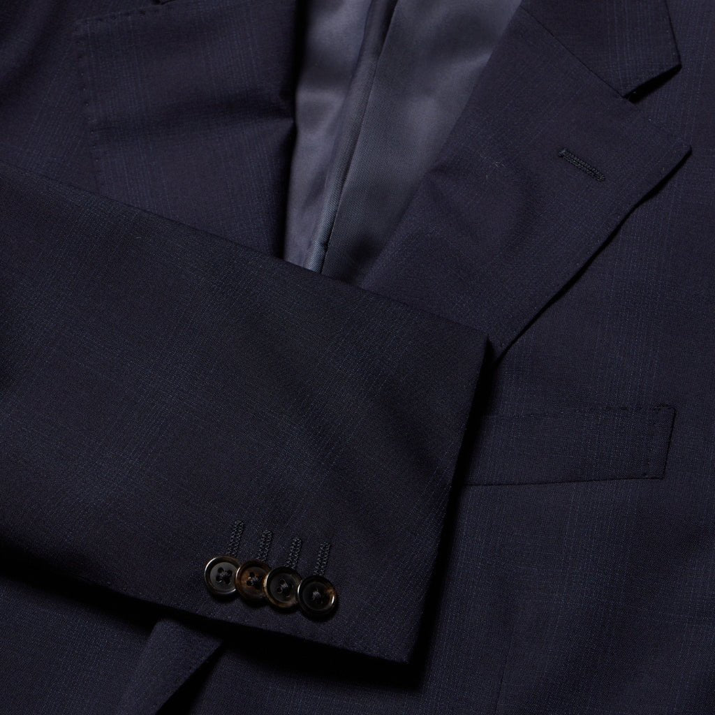 CORNELIANI Stretch Wool Suit NAVY REG - Henry Bucks