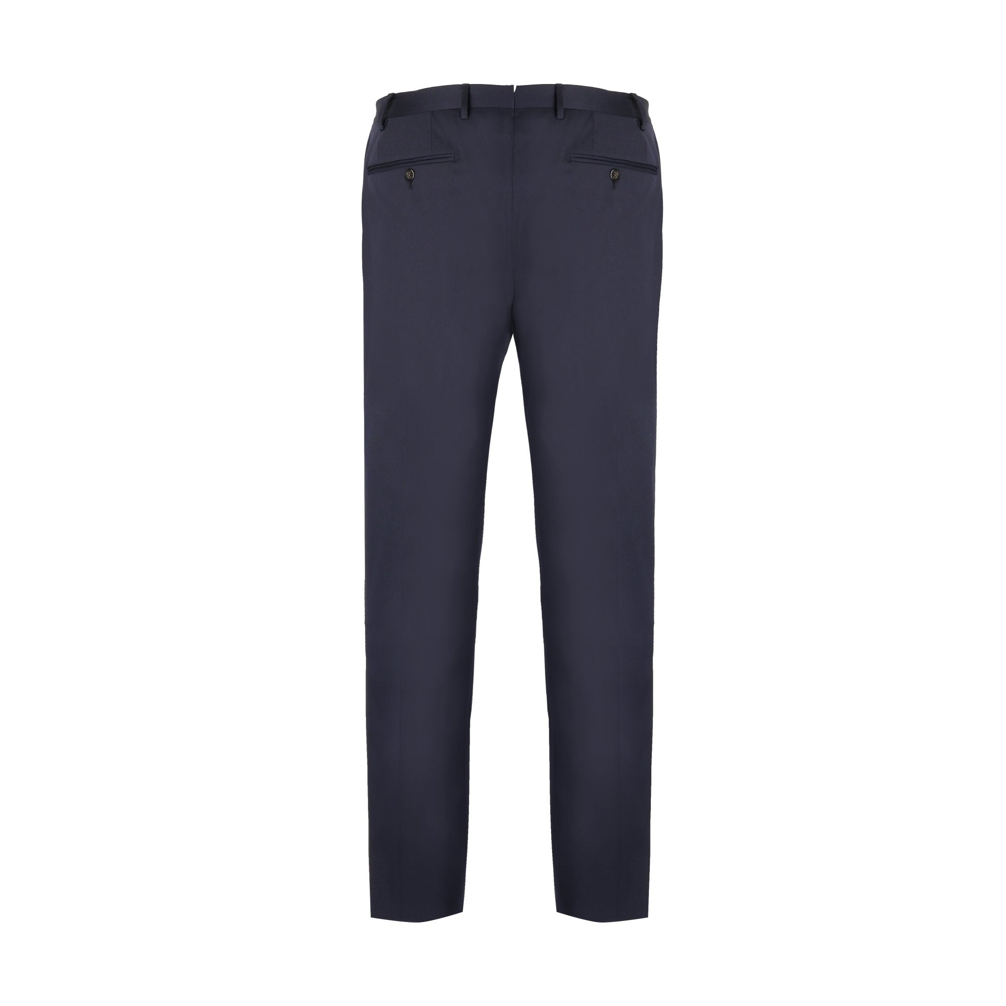 CORNELIANI Stretch Wool Trousers NAVY REG - Henry Bucks