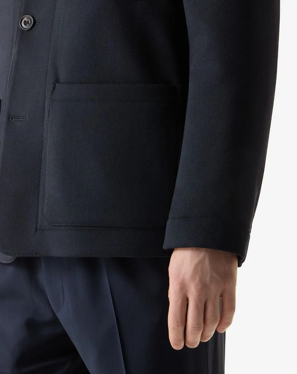 CORNELIANI Techno Twill Jacket NAVY - Henry Bucks