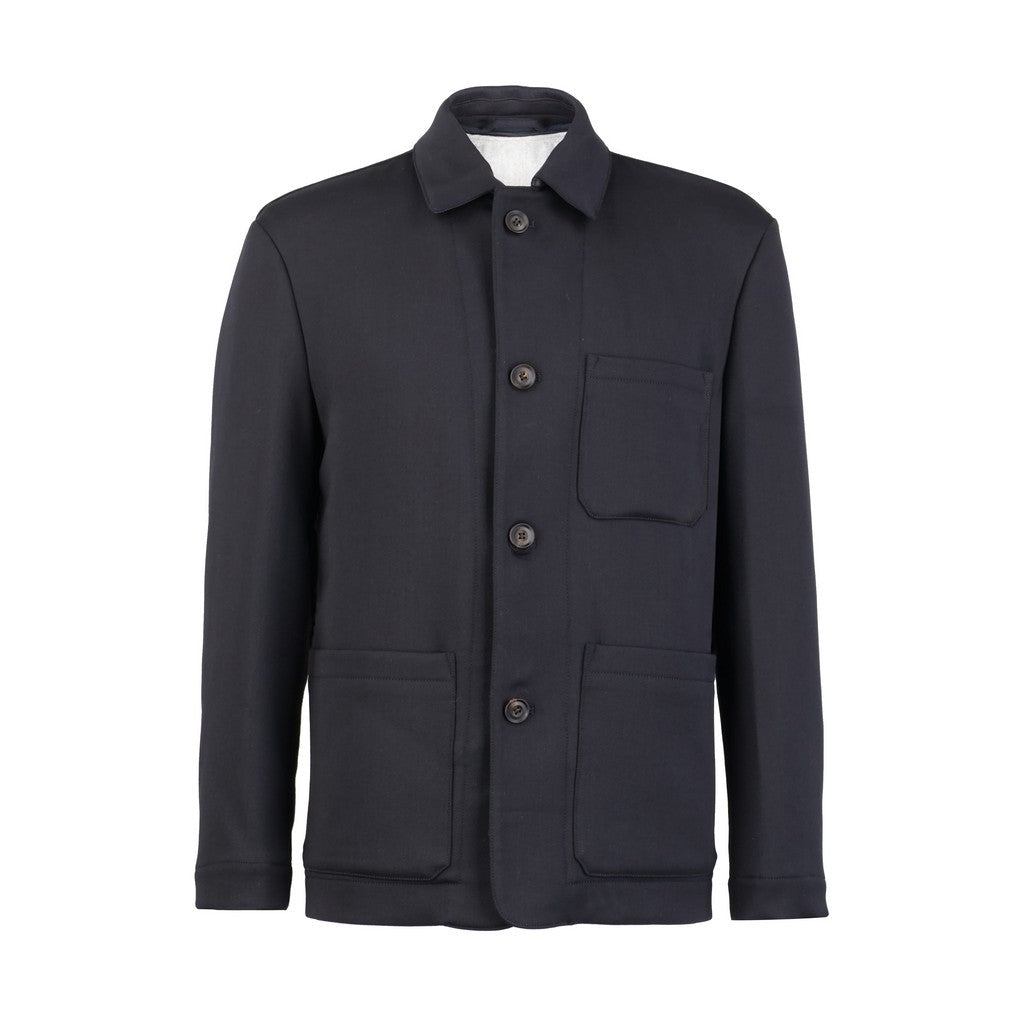 CORNELIANI Techno Twill Jacket NAVY - Henry Bucks