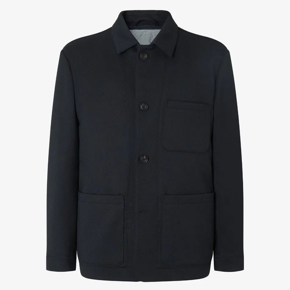 CORNELIANI Techno Twill Jacket NAVY - Henry Bucks