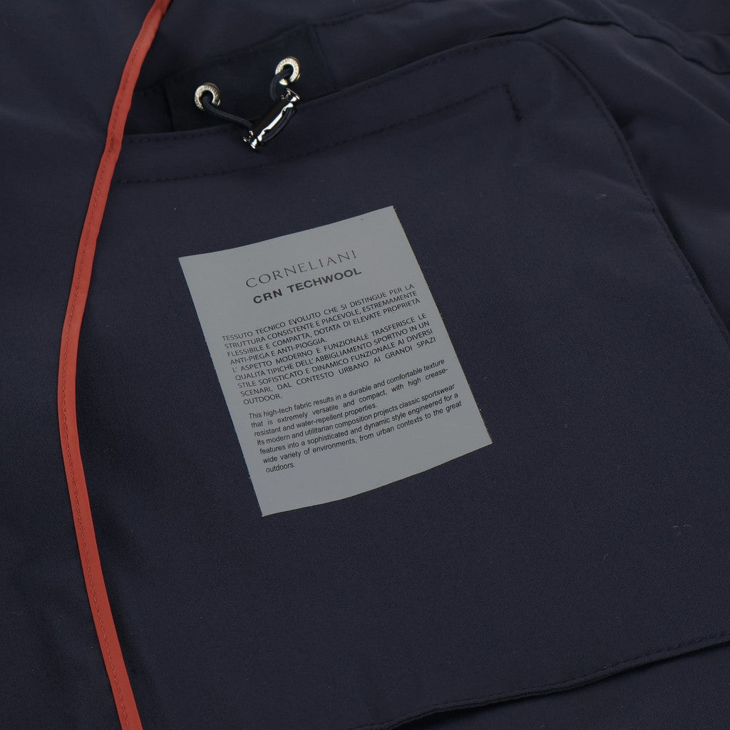 CORNELIANI Techwool Casual Jacket NAVY - Henry Bucks