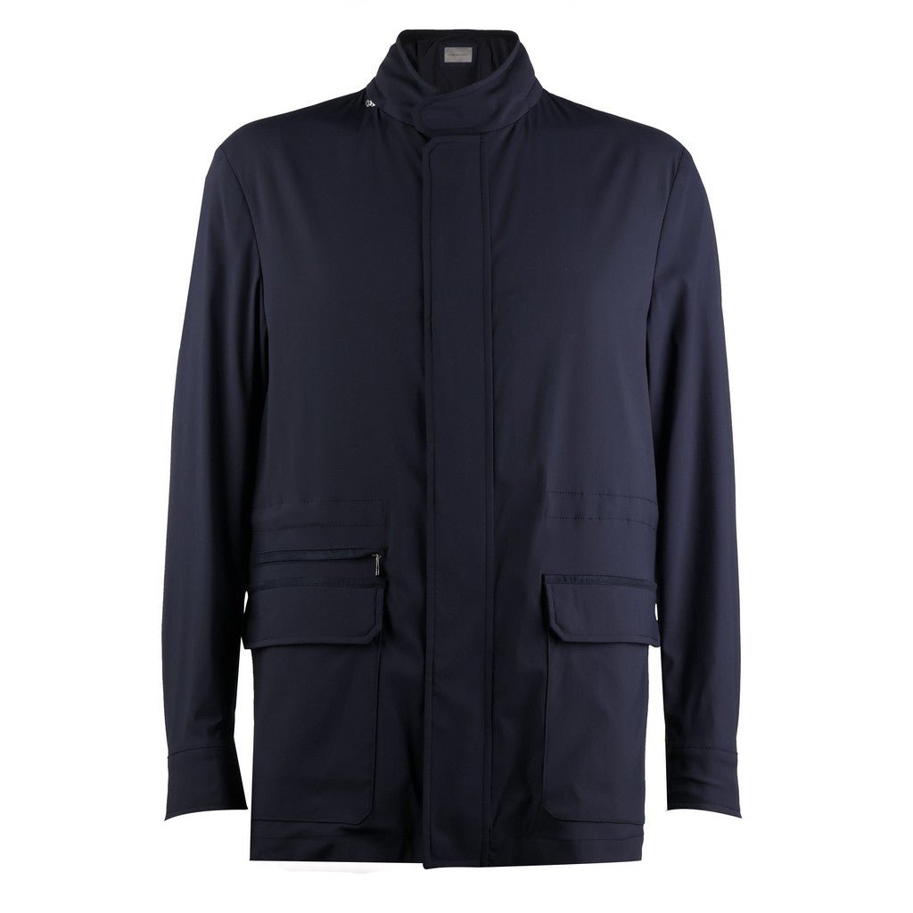 CORNELIANI Techwool Casual Jacket NAVY - Henry Bucks