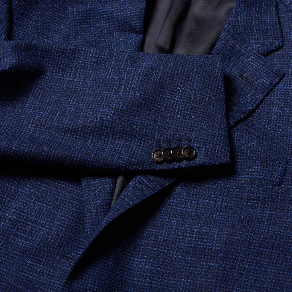 CORNELIANI Twill Blazer NAVY/BLUE REG - Henry Bucks