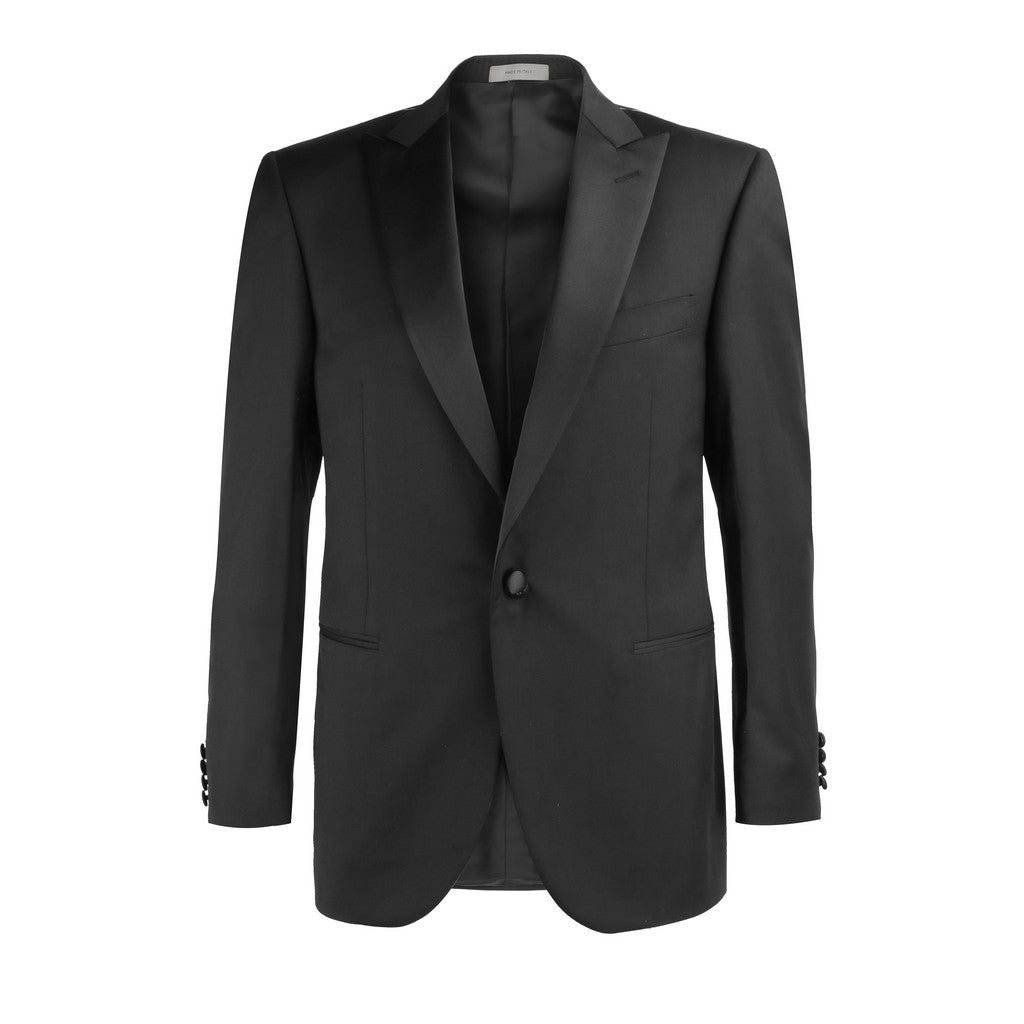 CORNELIANI Twill Leader Event Suit BLACK REG - Henry Bucks