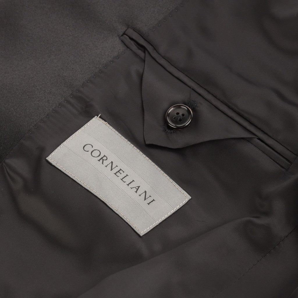 CORNELIANI Twill Leader Event Suit BLACK REG - Henry Bucks