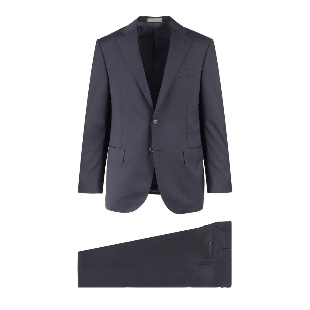 CORNELIANI Twill Leader Suit NAVY REG - Henry Bucks
