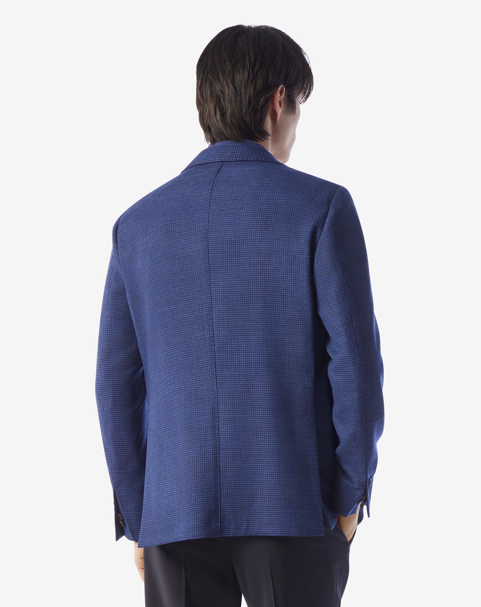 CORNELIANI Twill Linen Lyocell Jacket INDIGO - Henry Bucks