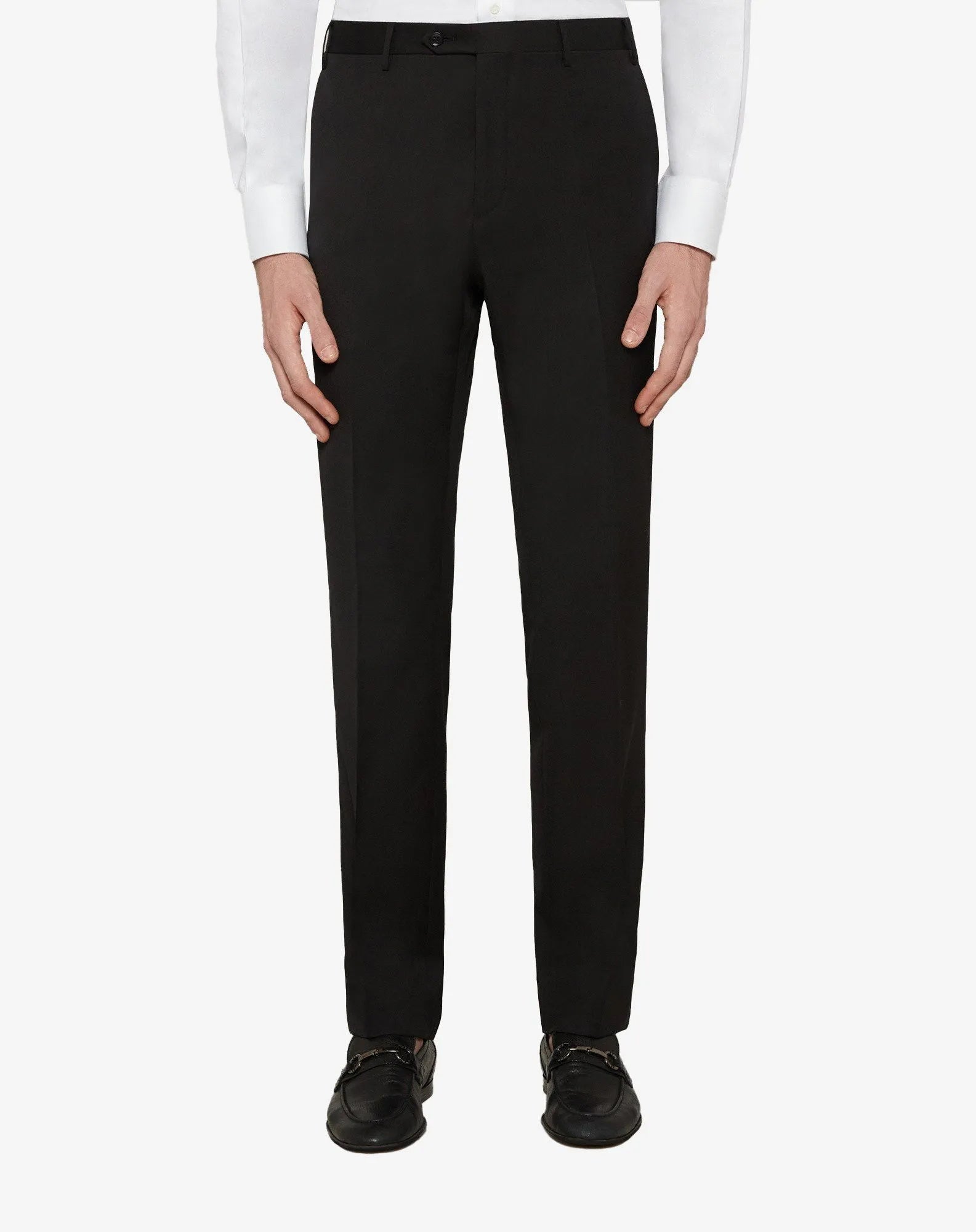 CORNELIANI Twill Super 130s Leader Suit BLACK REG - Henry Bucks