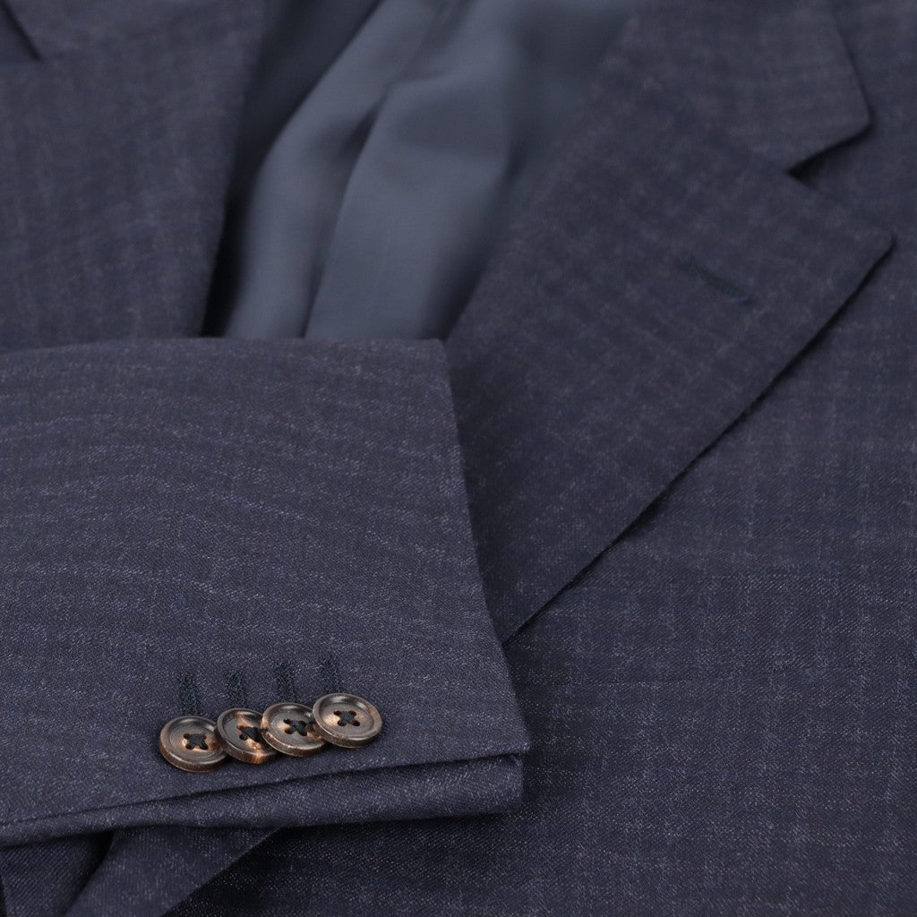 CORNELIANI Twill Wool Blazer NAVY - Henry Bucks