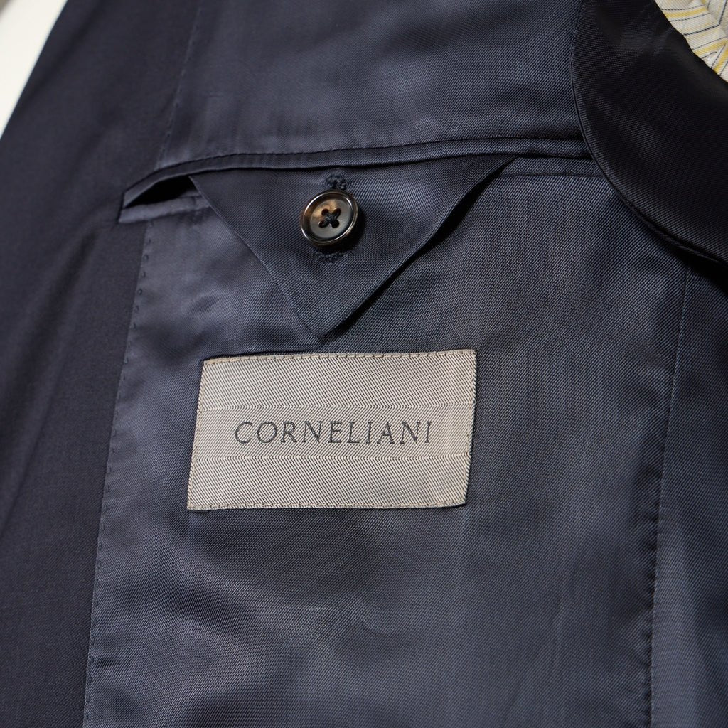 CORNELIANI Unito Wool Suit NAVY REG - Henry Bucks