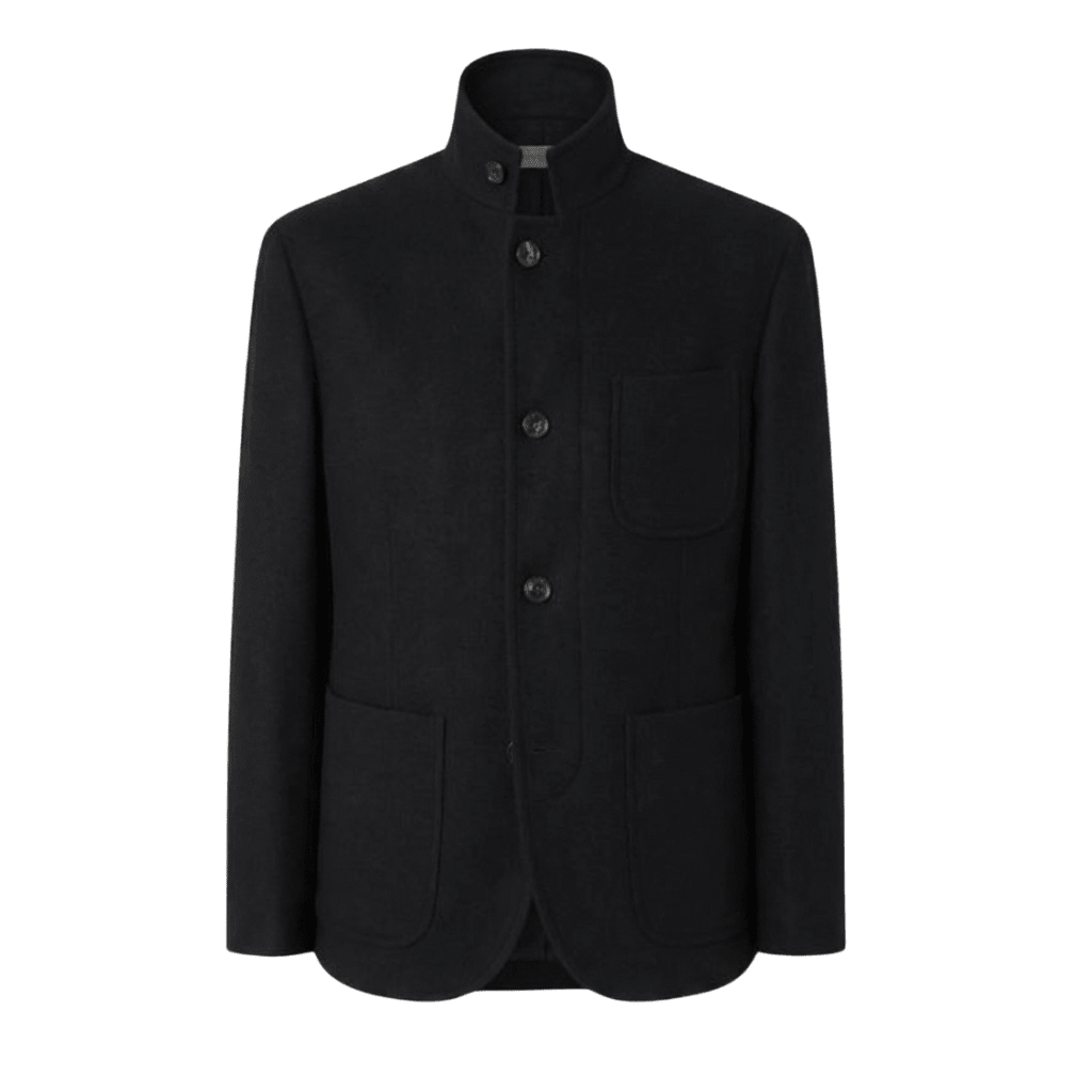 CORNELIANI Virgin Wool Jacket BLACK - Henry Bucks