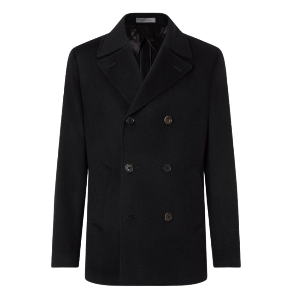 CORNELIANI Virgin Wool Jacket BLACK - Henry Bucks
