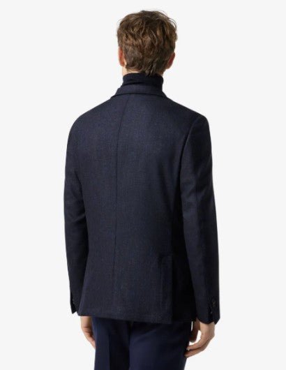 CORNELIANI Virgin Wool Jacket NAVY - Henry Bucks