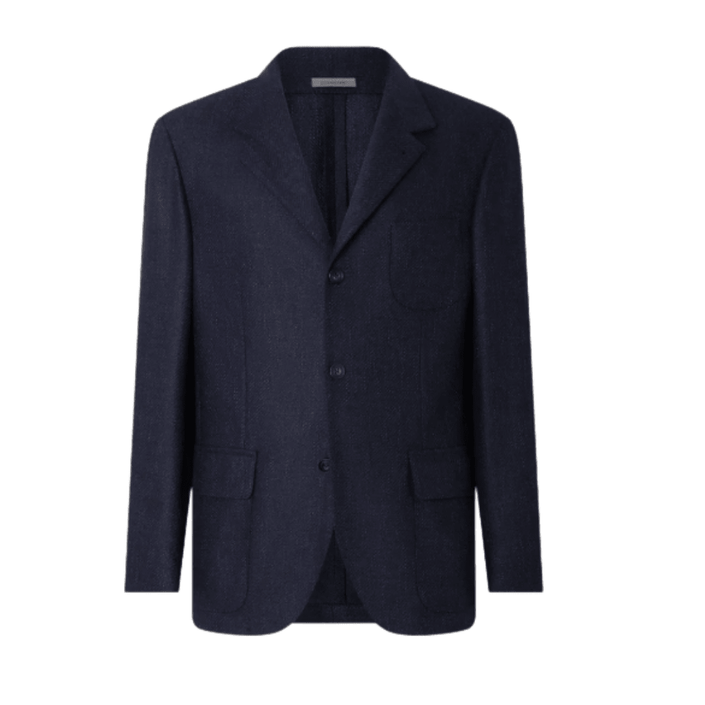 CORNELIANI Virgin Wool Jacket NAVY - Henry Bucks