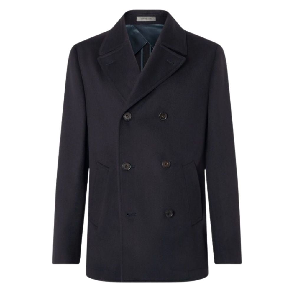 CORNELIANI Virgin Wool Jacket NAVY - Henry Bucks