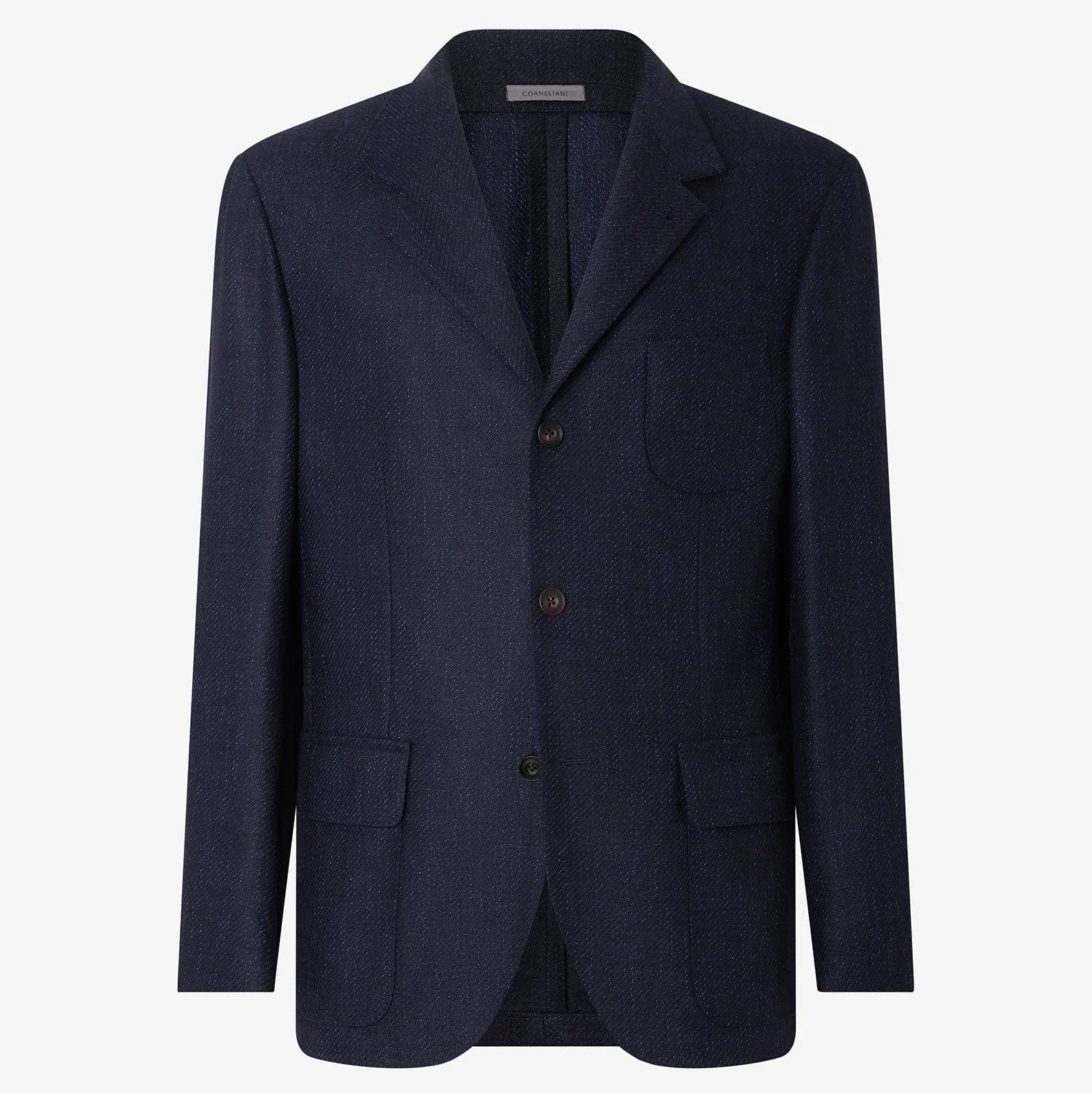 CORNELIANI Virgin Wool Jacket NAVY - Henry Bucks