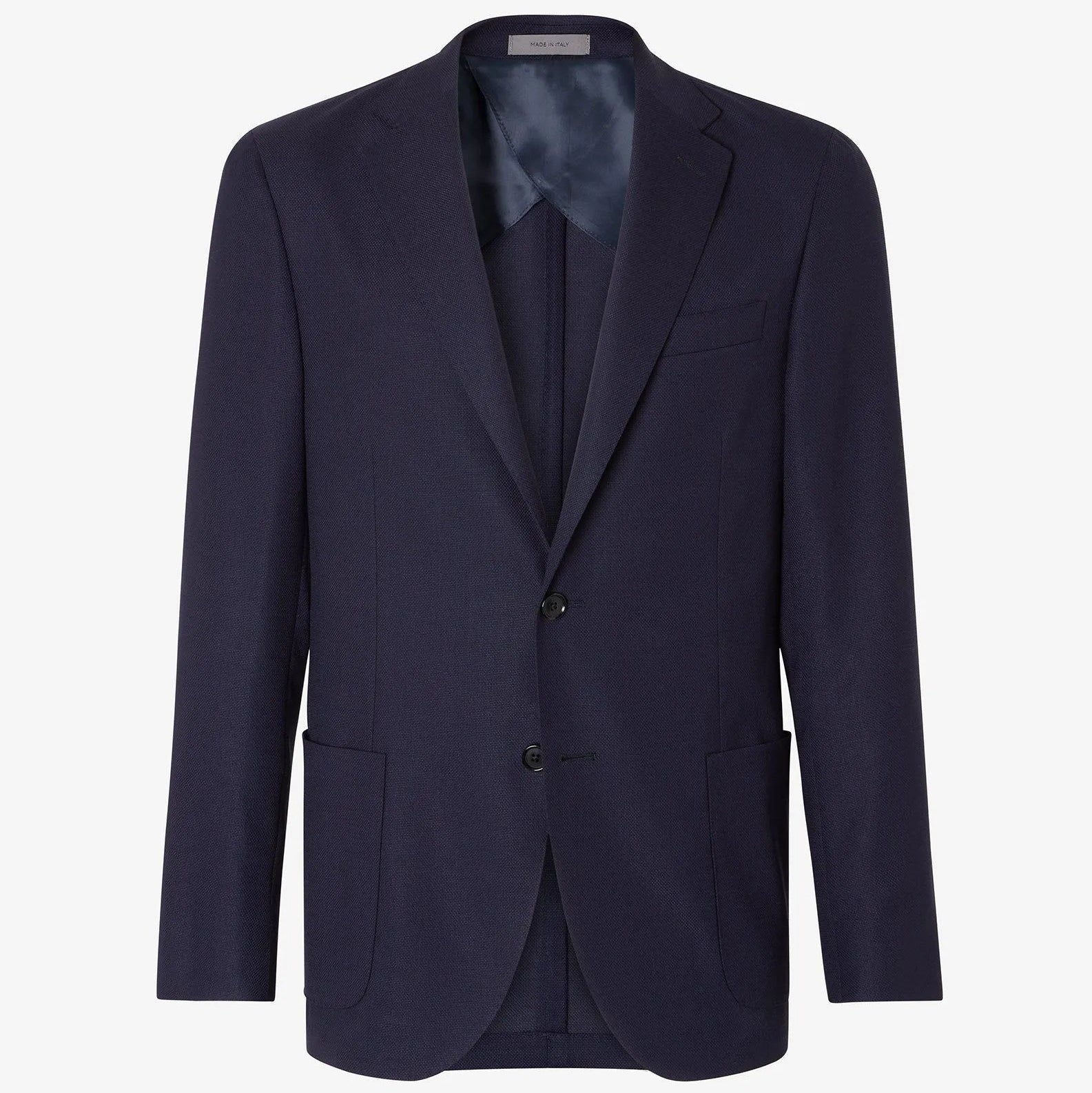 CORNELIANI Washable Hopsack Jacket NAVY - Henry Bucks