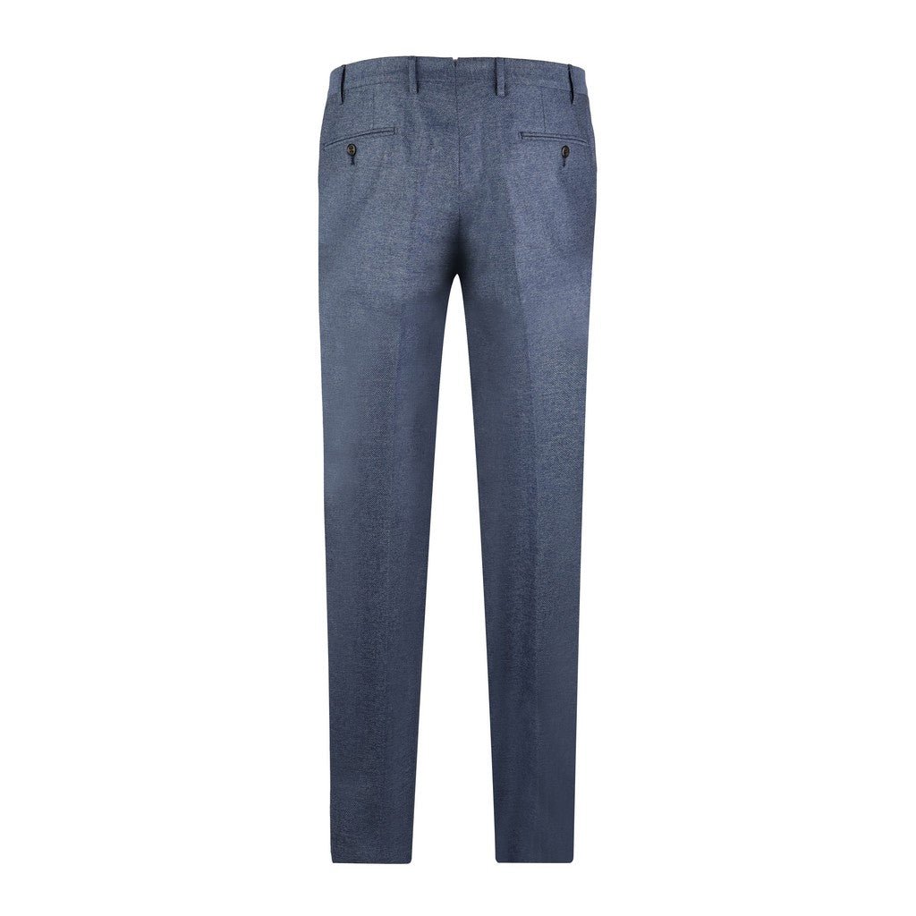 CORNELIANI Wool Blend Trouser BLUE - Henry Bucks