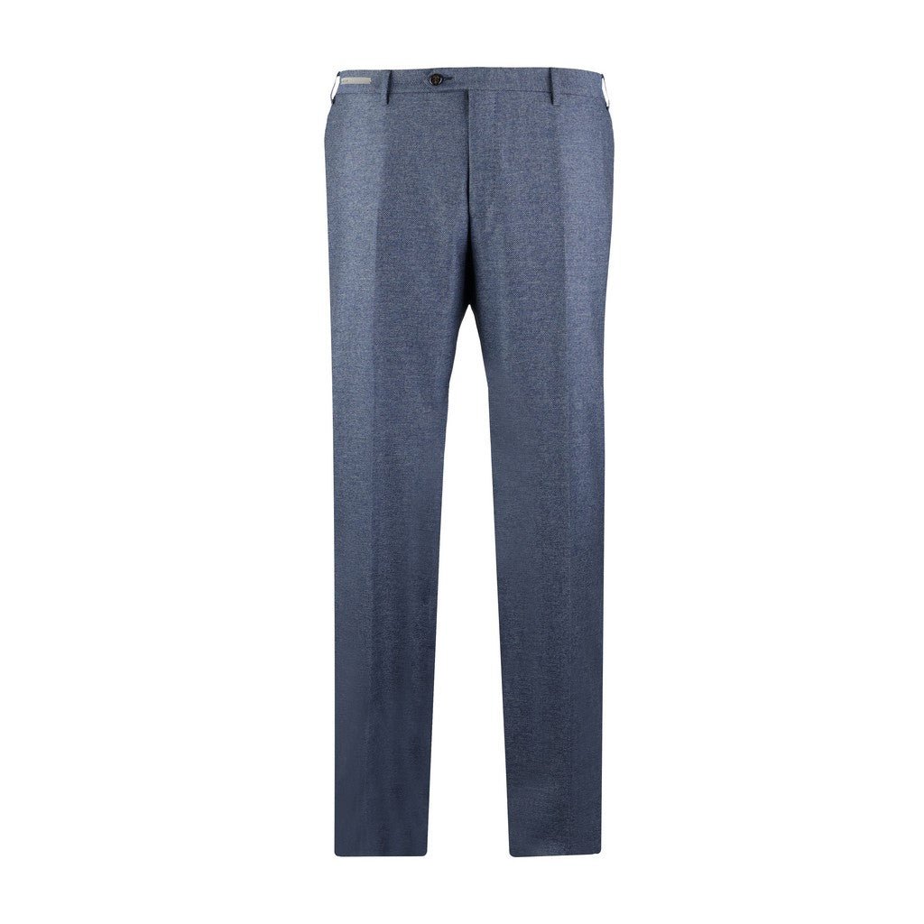CORNELIANI Wool Blend Trouser BLUE - Henry Bucks
