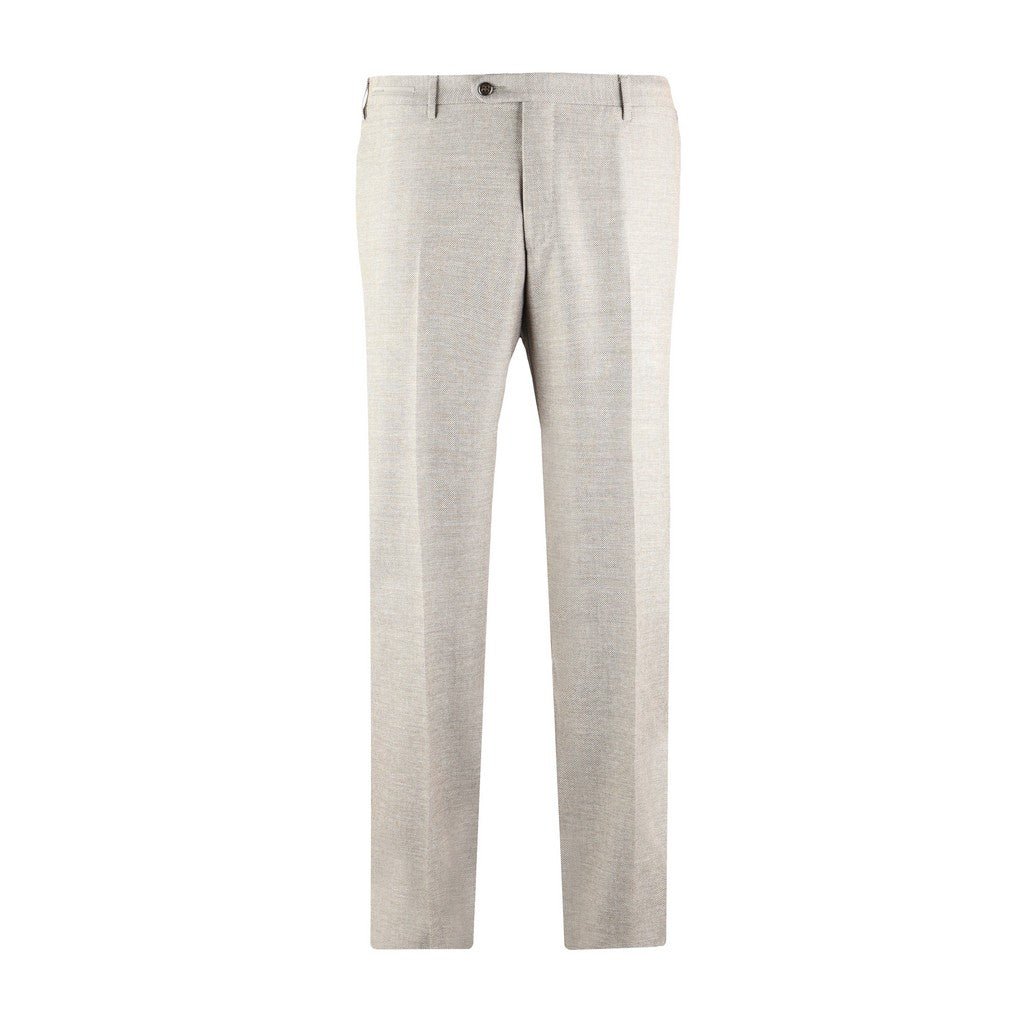 CORNELIANI Wool Blend Trouser LIGHT BROWN - Henry Bucks