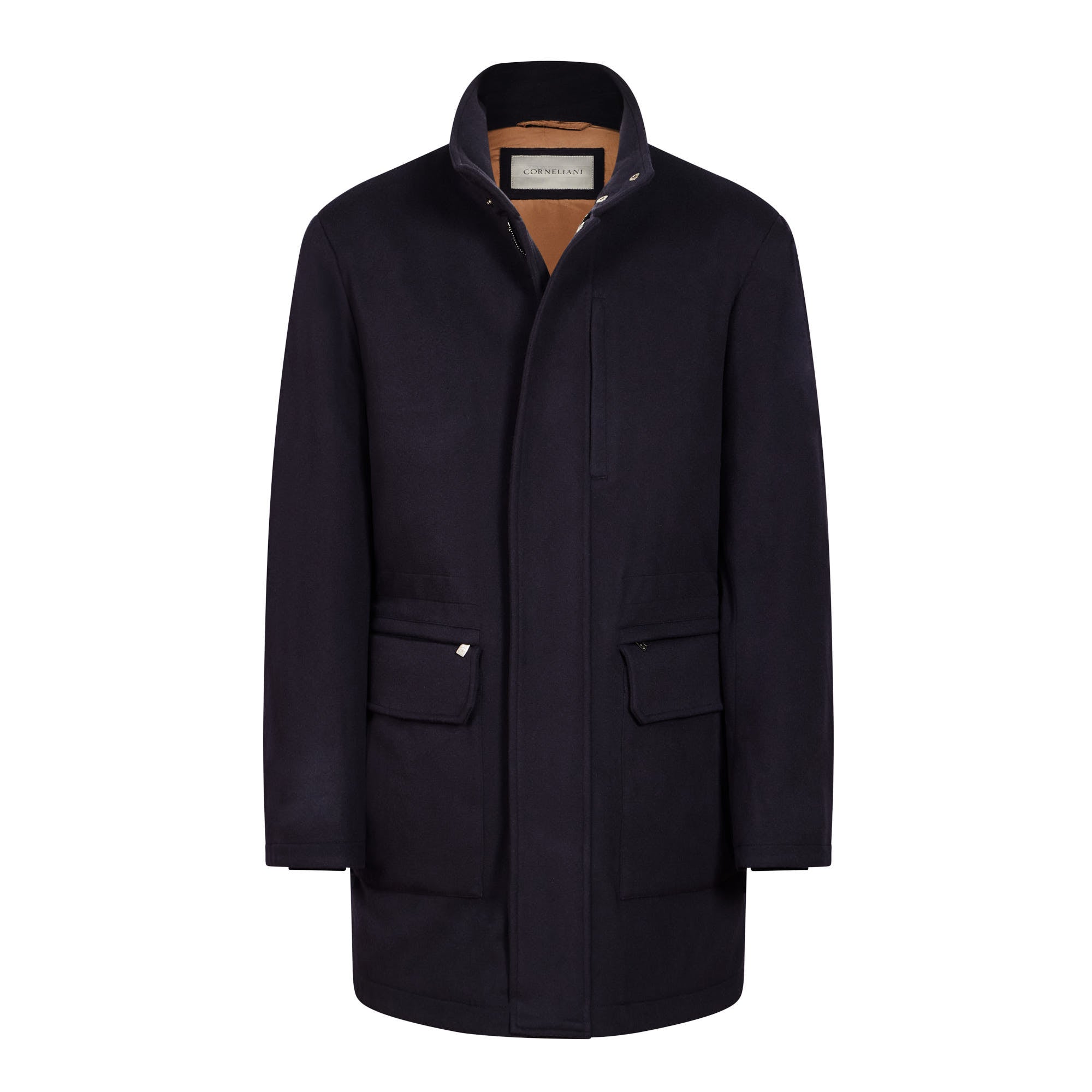 CORNELIANI Wool Caban Coat NAVY REG - Henry BucksOvercoats38AW240067 - NAVY - R - 50