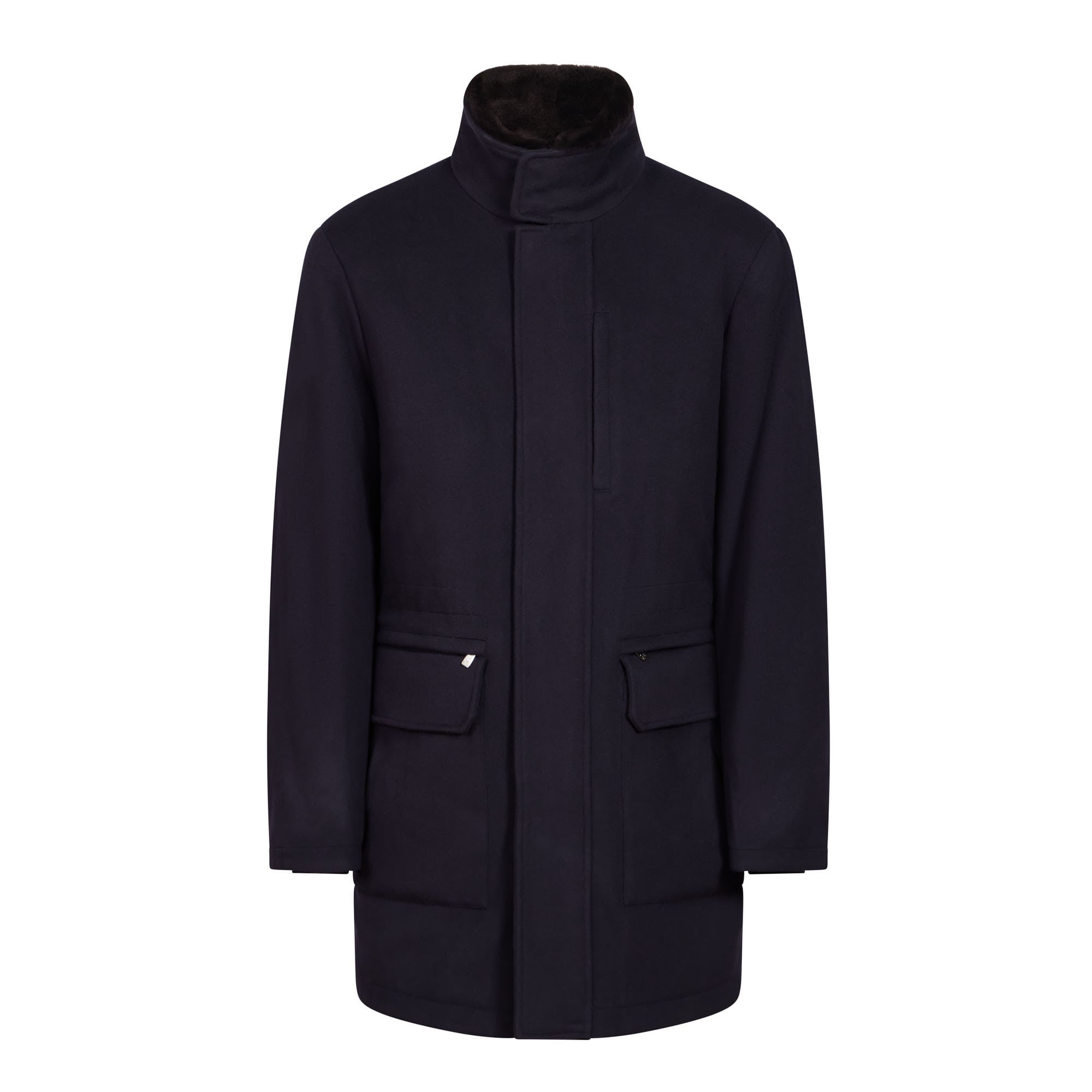 CORNELIANI Wool Caban Coat NAVY REG - Henry BucksOvercoats38AW240067 - NAVY - R - 50