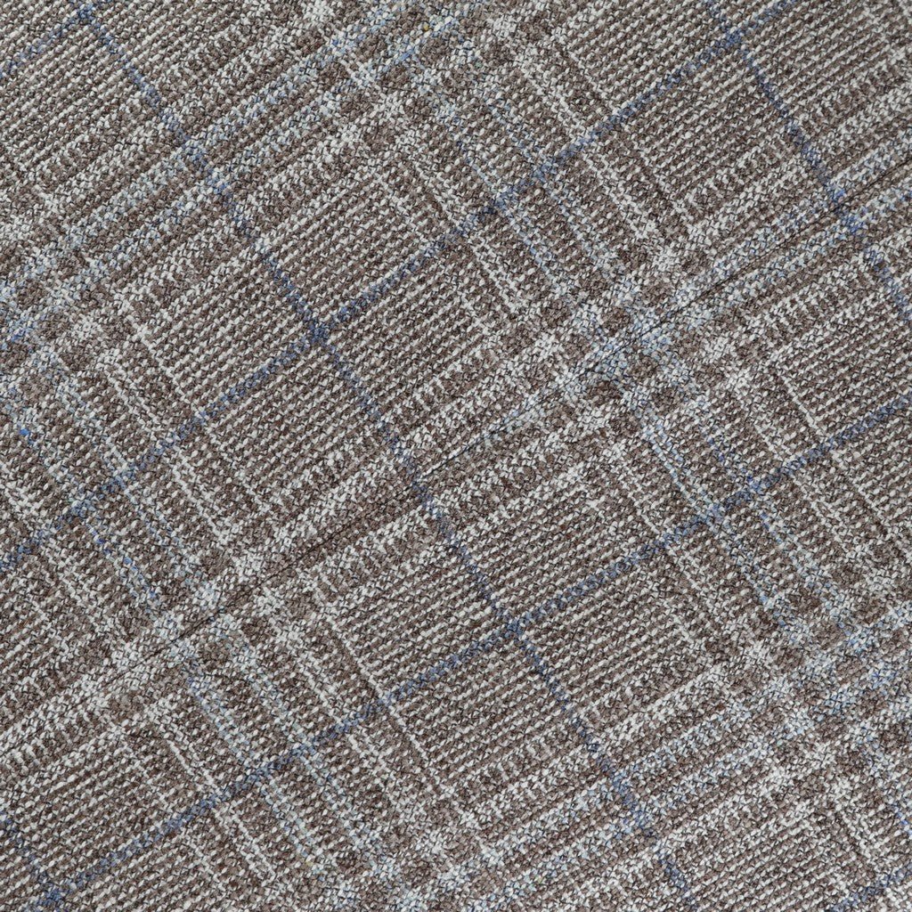 CORNELIANI Wool Silk Single Breasted Blazer BROWN - Henry Bucks