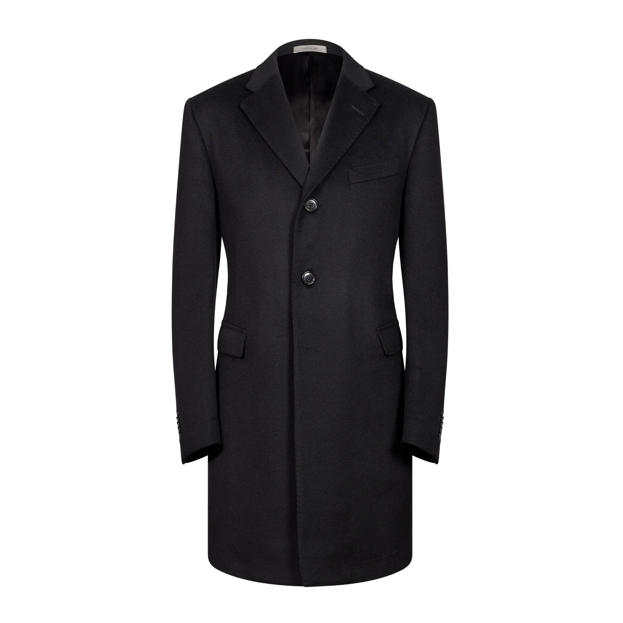 CORNELIANI Wool Top Coat BLACK REG - Henry BucksOvercoats24AW240003 - BLCK - R - 48