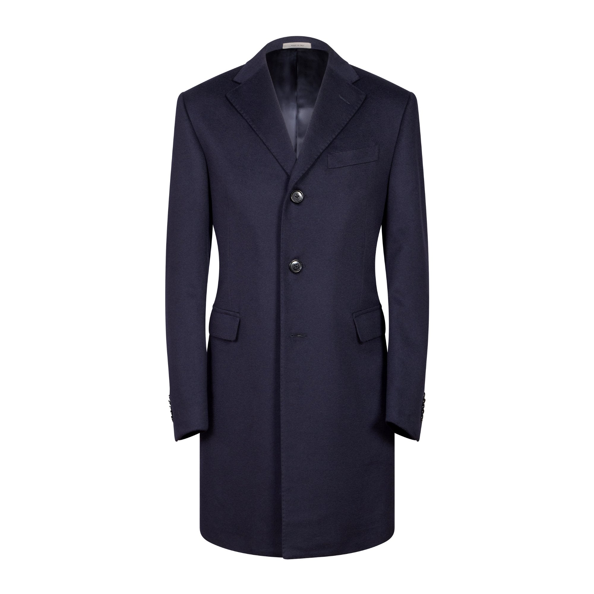 CORNELIANI Wool Top Coat NAVY REG - Henry BucksOvercoats24AW240003 - NAVY - R - 48